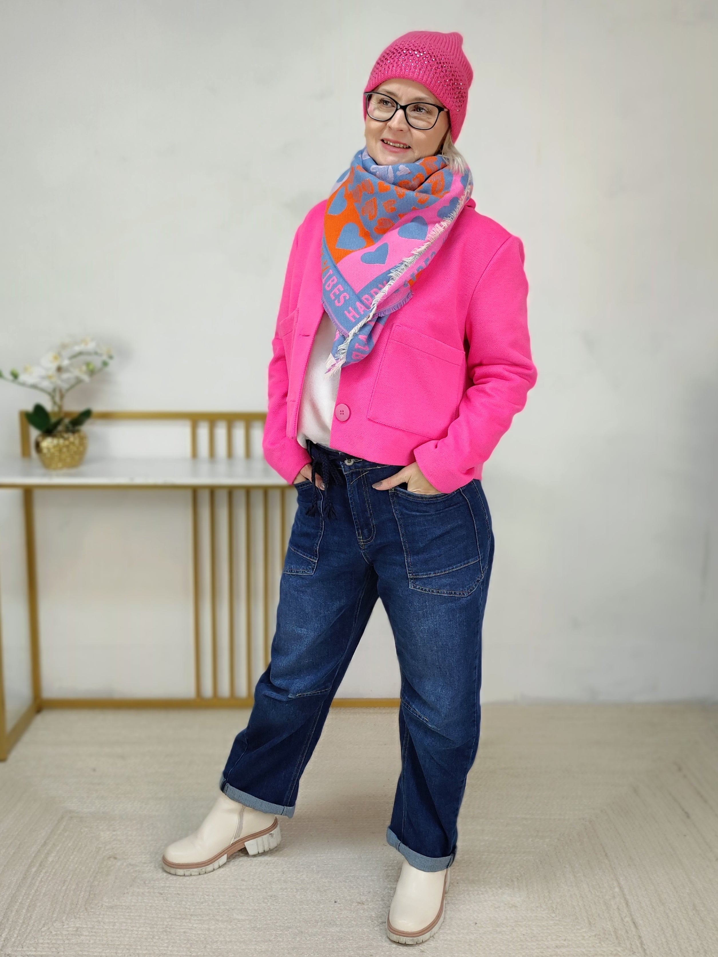 Kurz - Jacke in pink (S-XL)
