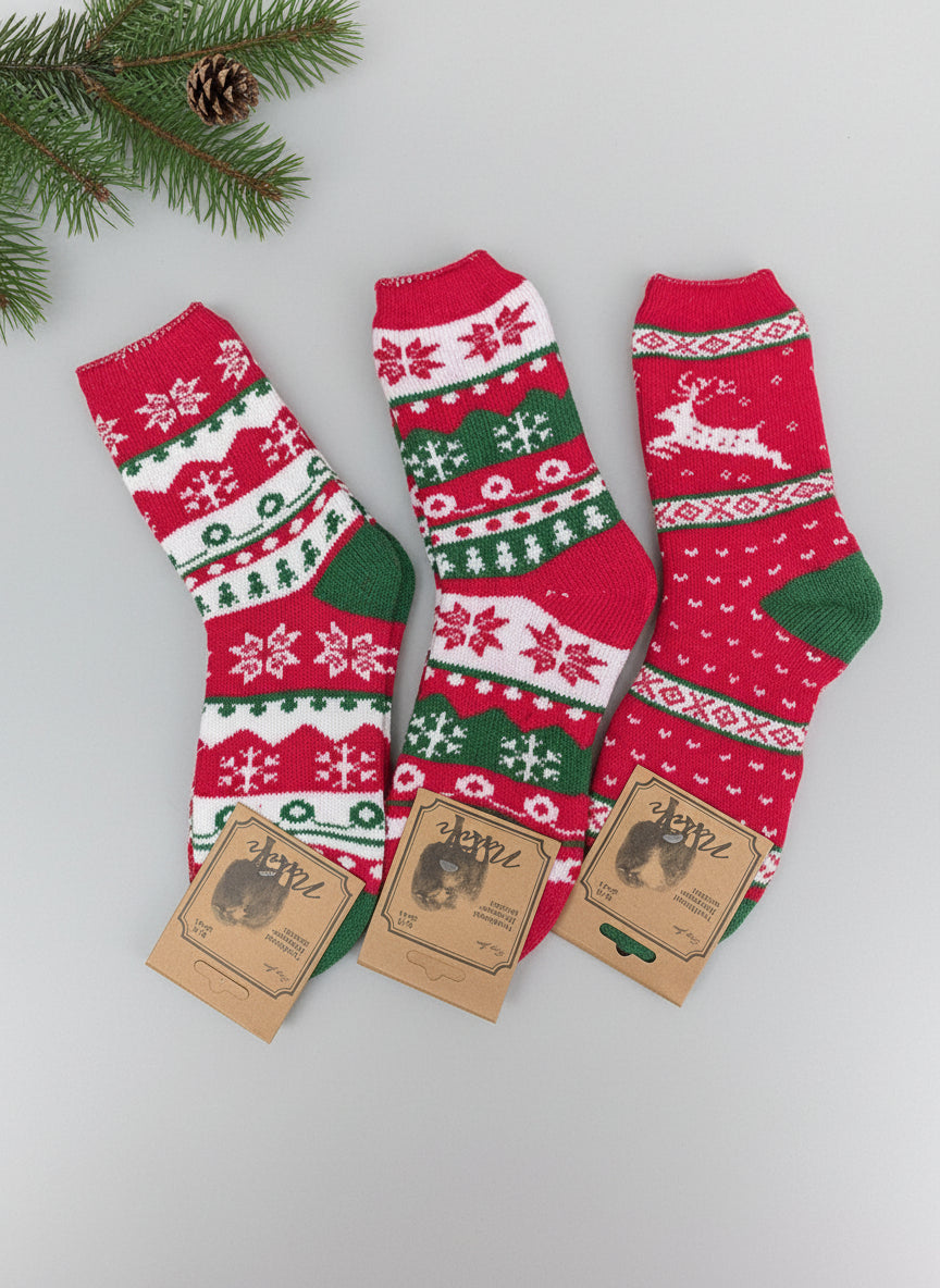 Norweger Socken - warme Kuschelsocken in 3 Varianten (36-41)