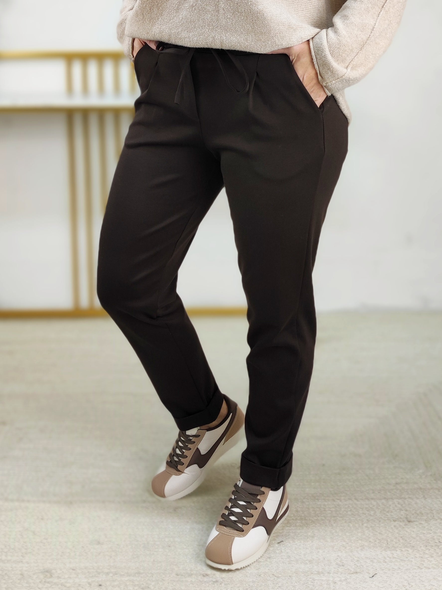 Stoffhose/Chinohose schoko (S/M/L)