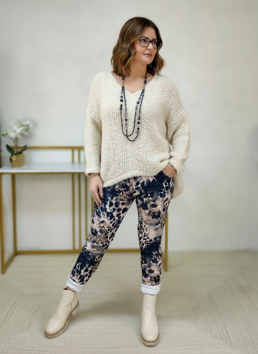 Kuschelpullover Pullover beige (36-42/44)