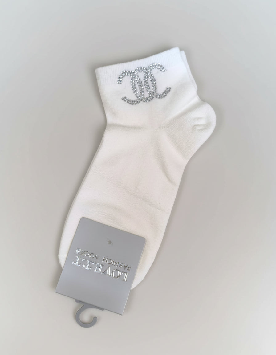 Sneaker - Socken "CC" in 3 Farben (36-41)