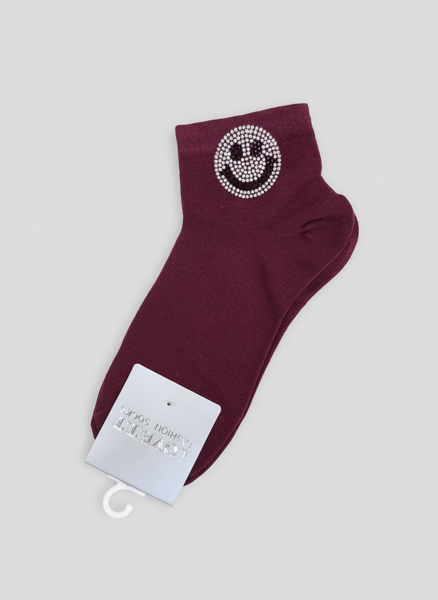 Sneaker - Socken "Smile" in 3 Farben (36-41)