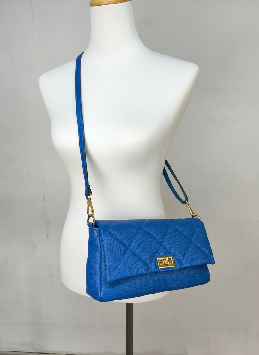 Lederhandtaschen/Clutch blau