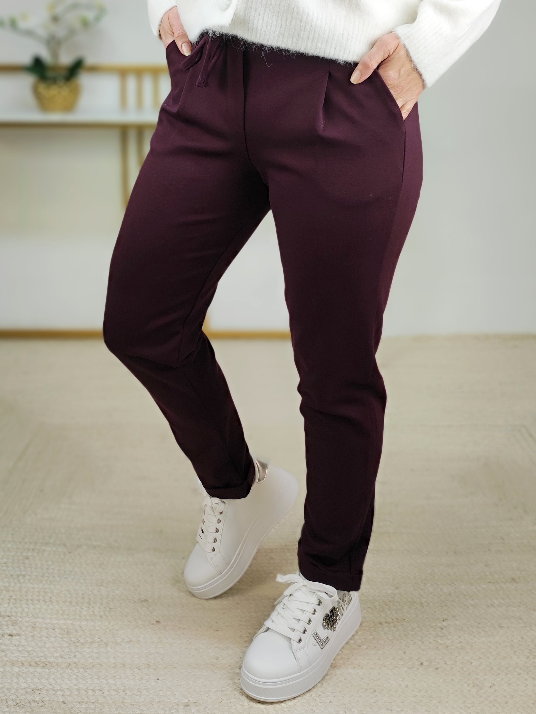 Stoffhose/Chinohose vino (M/L)