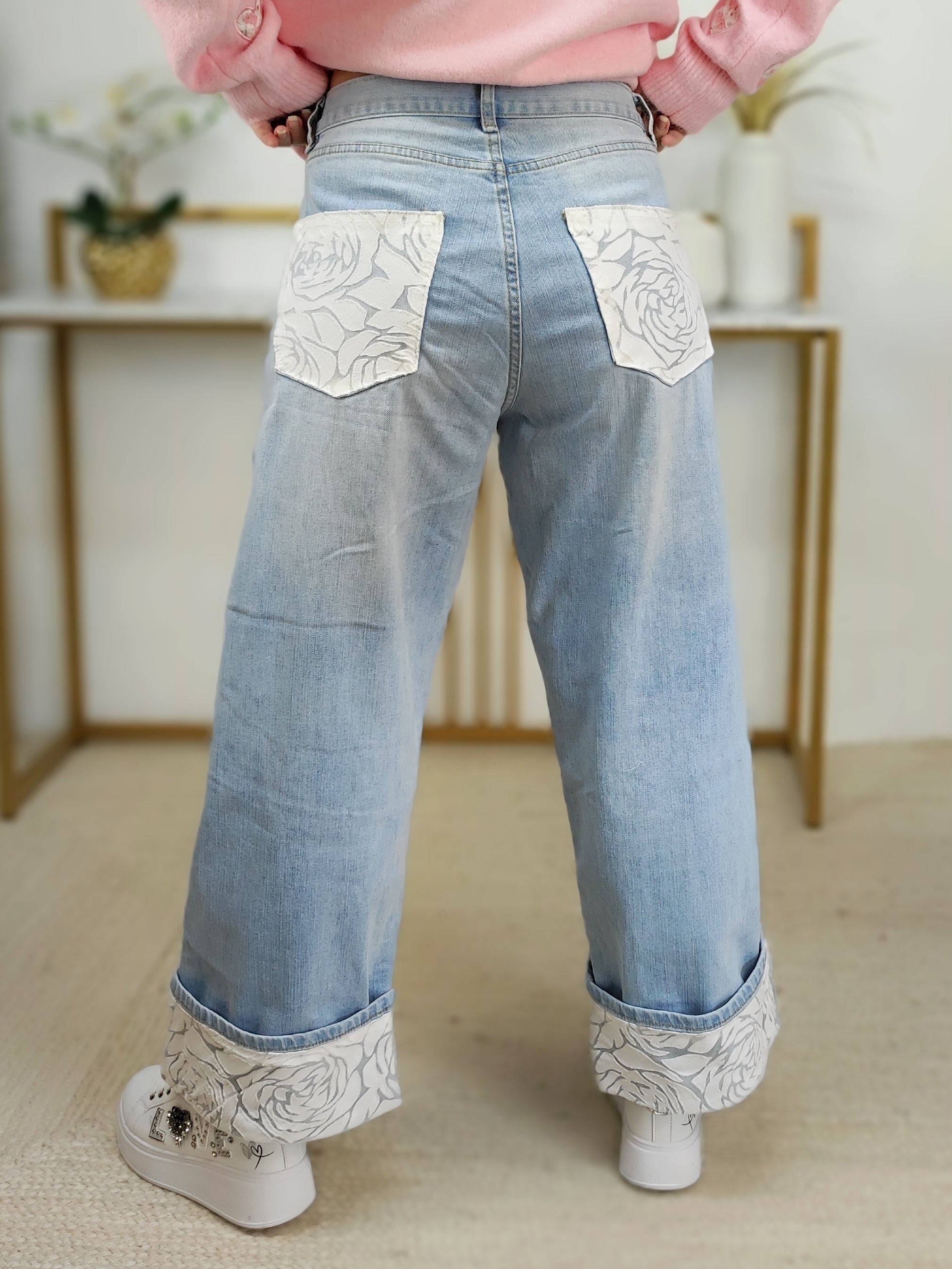 Helle Jeans "Rose" im Marlene Style (38/40/42)