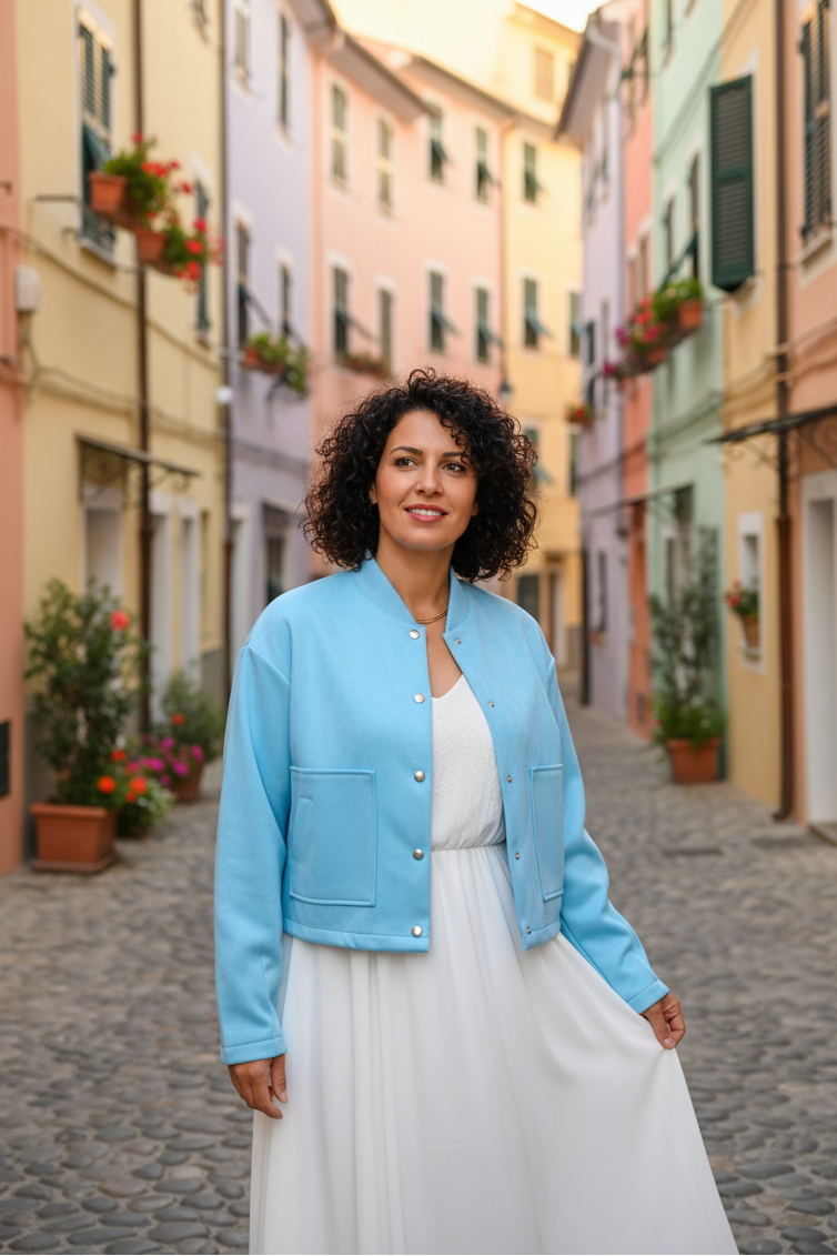 Jacke "Mia" hellblau (38-42/44)