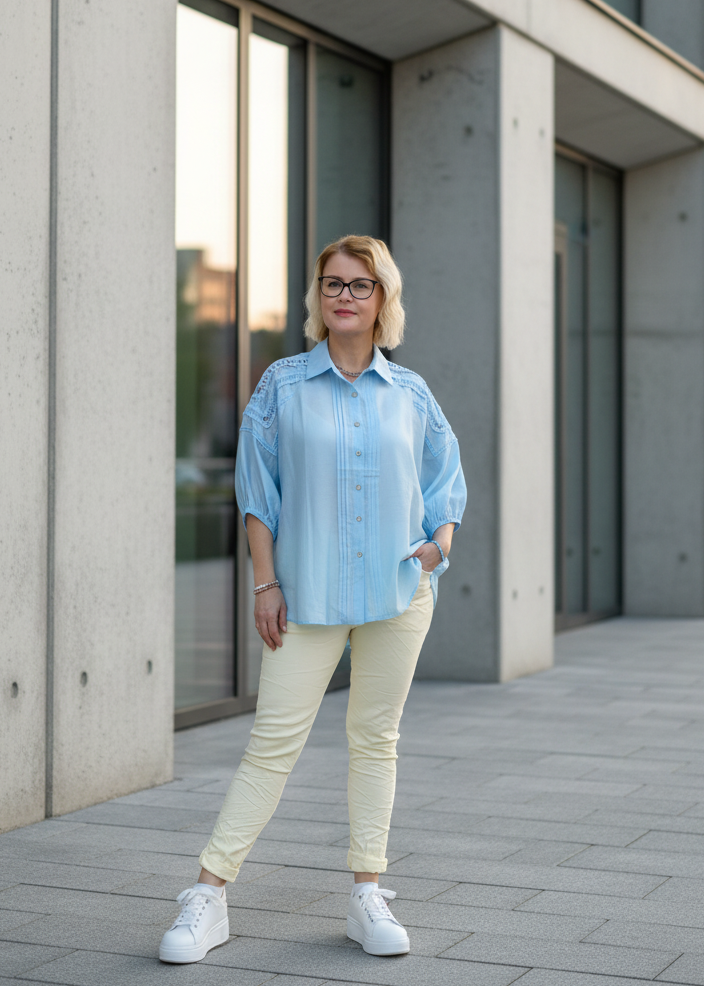 Stretchhose/Joggpant buttergelb (36-42/44)