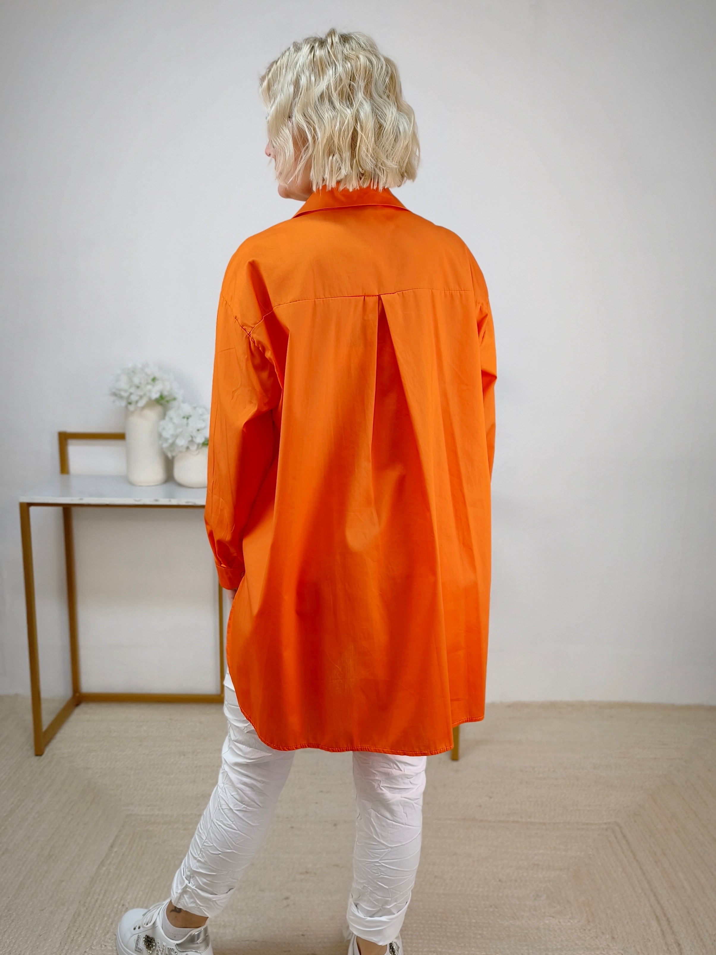 Hemdbluse "Sonne" in orange (40-44)