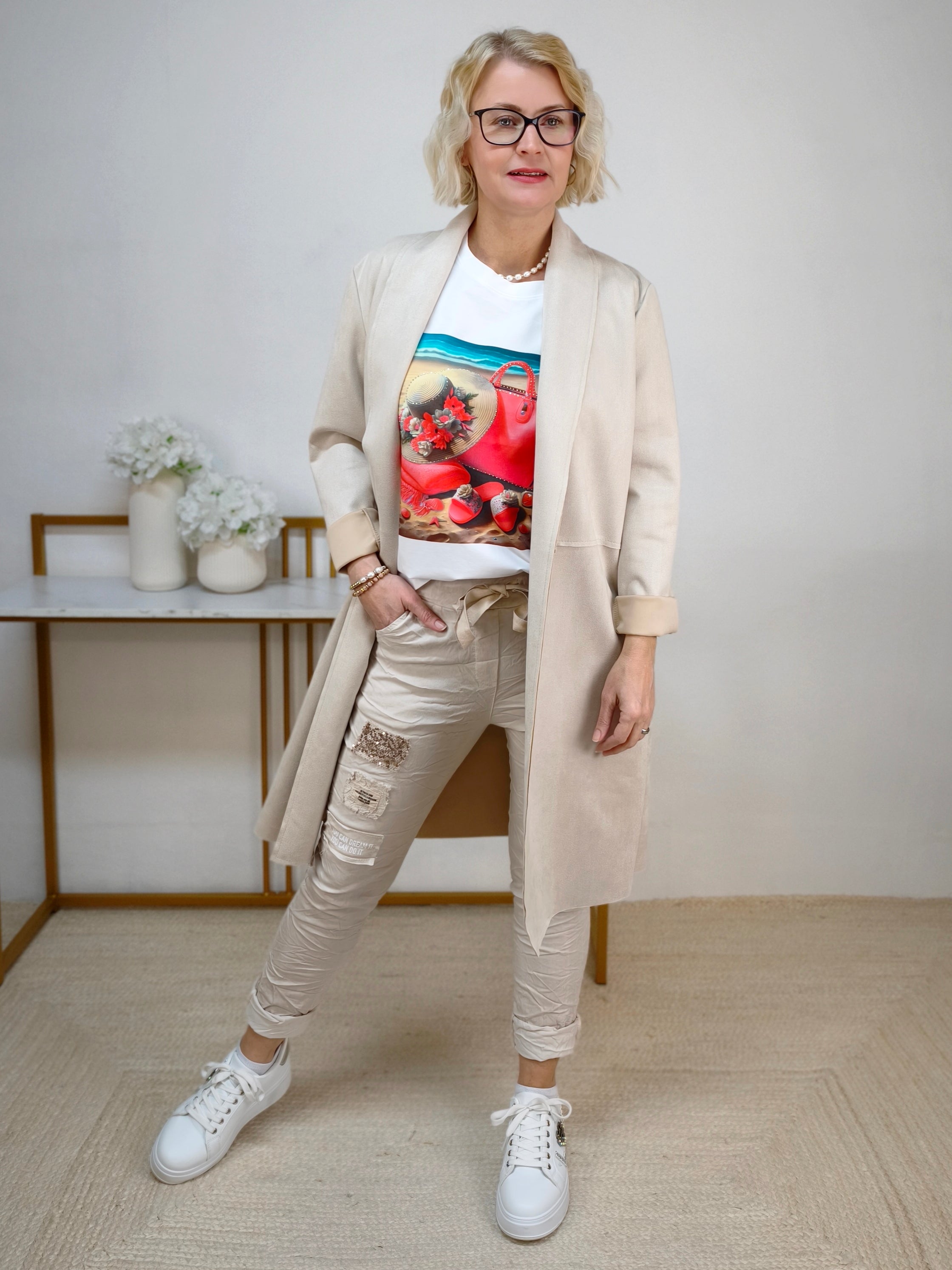 Leichter Mantel beige (36-42)