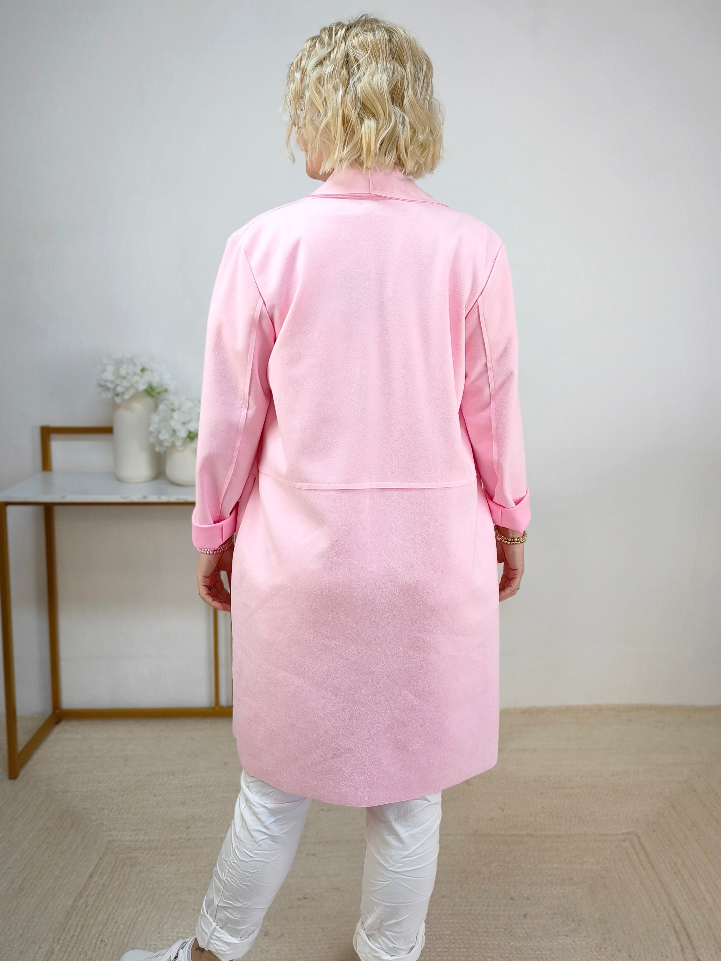 Leichter Mantel rosa (36-42)