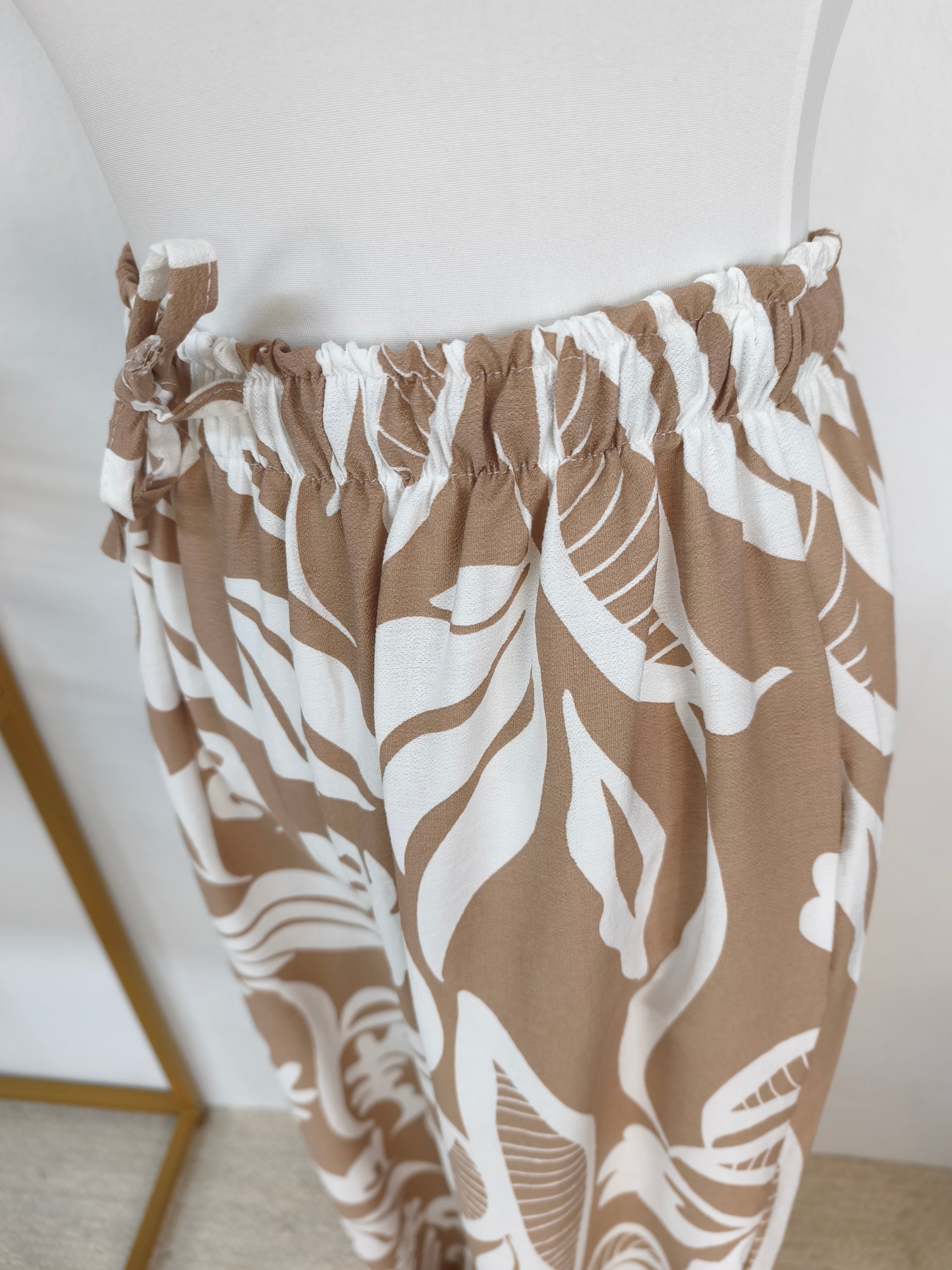 Zweiteiler Set "Bali" - Palazzohose & Shirt macchiato (44-46)