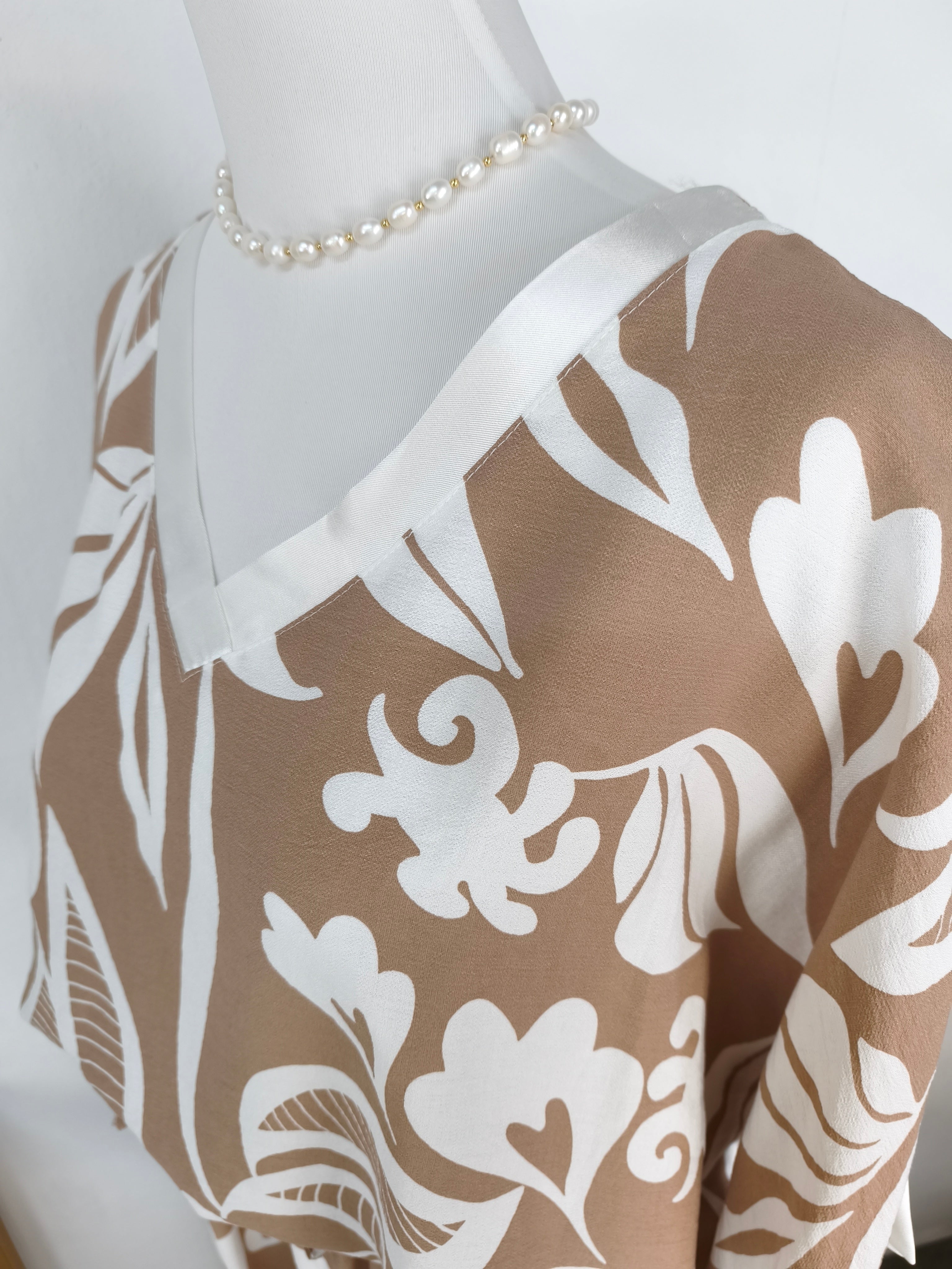Zweiteiler Set "Bali" - Palazzohose & Shirt macchiato (44-46)