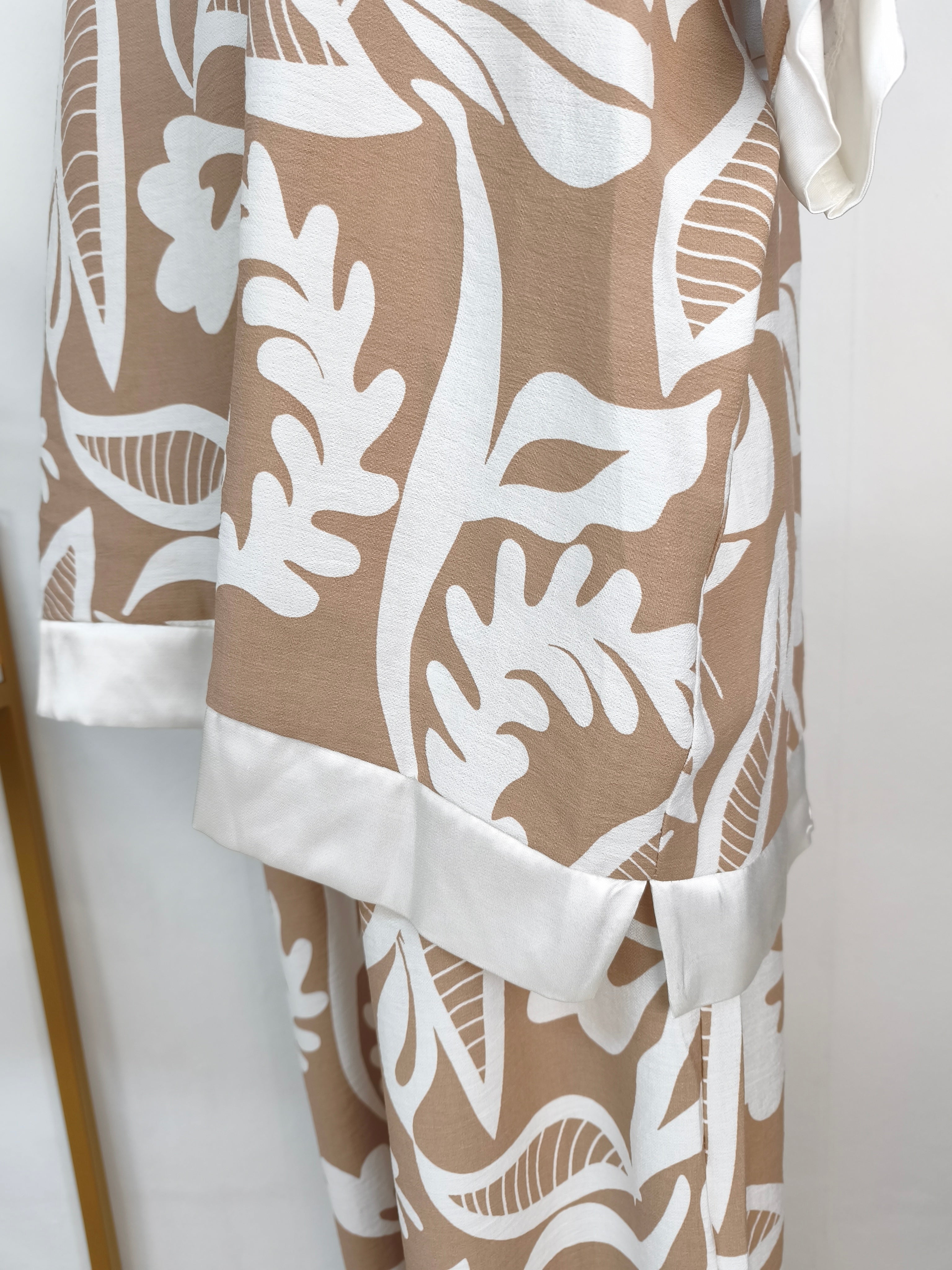 Zweiteiler Set "Bali" - Palazzohose & Shirt macchiato (44-46)
