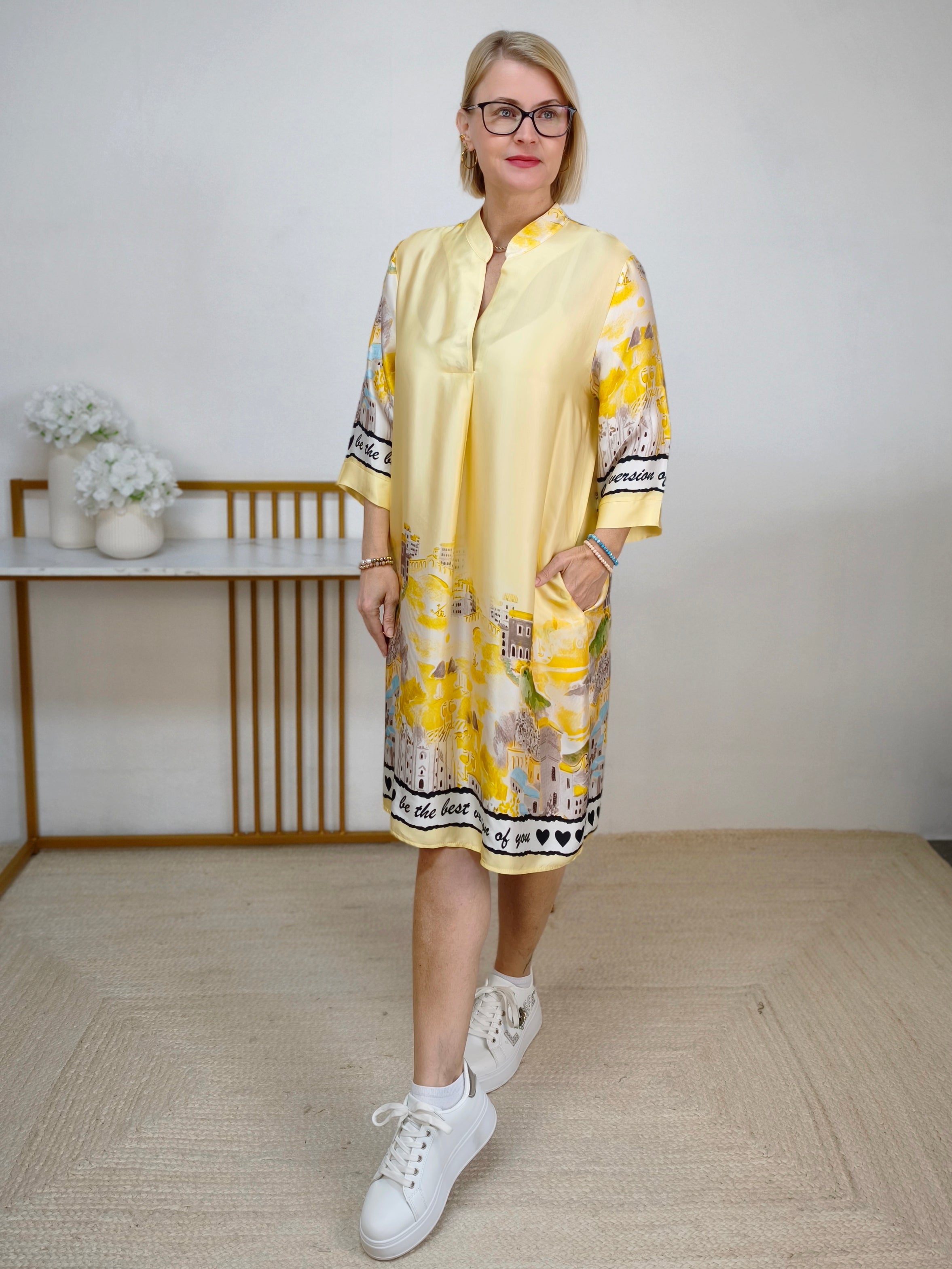 Kleid "Malta" gelb (38-42)