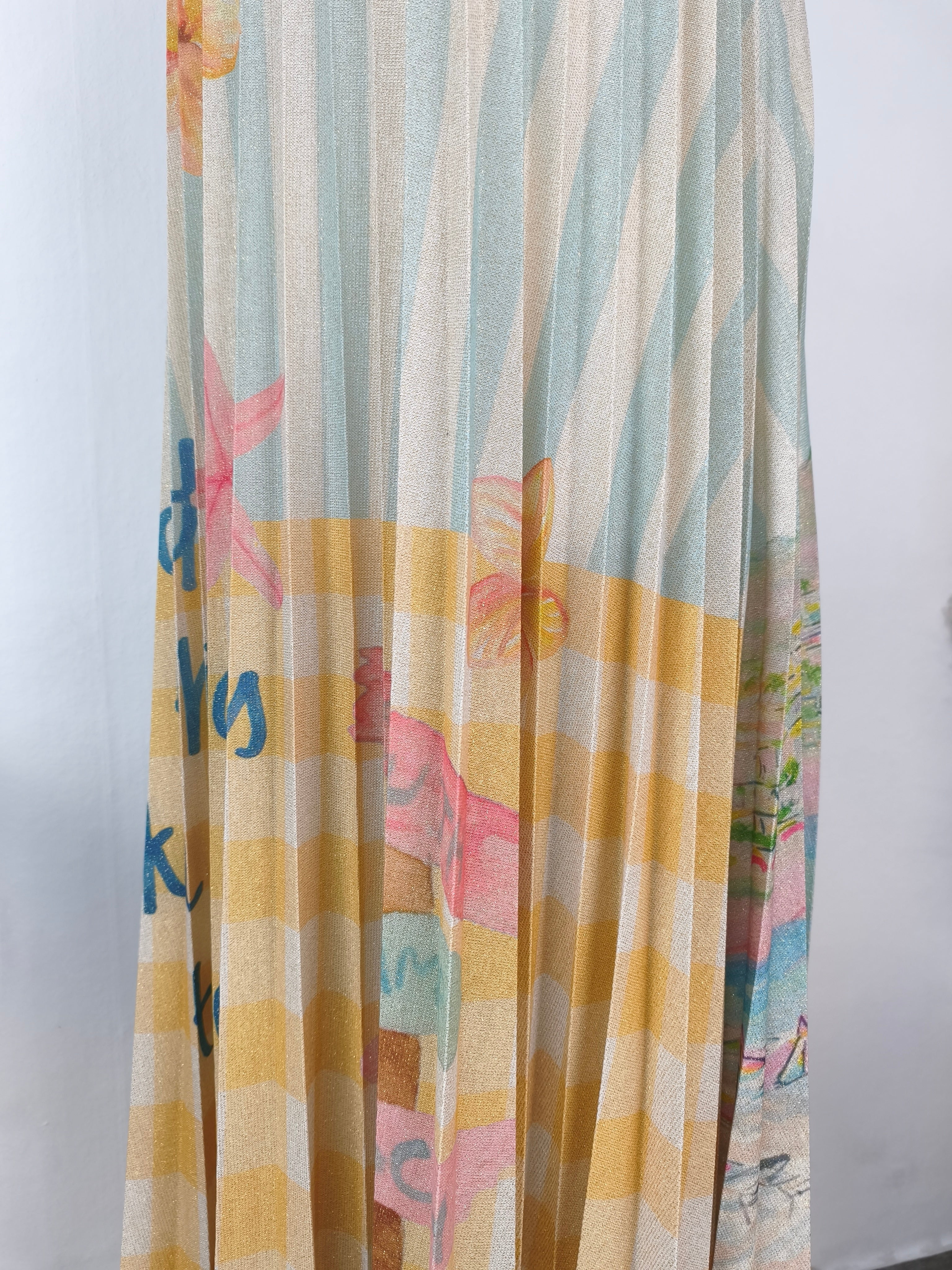 Gemustertes Faltenkleid "Amor" (40-46)