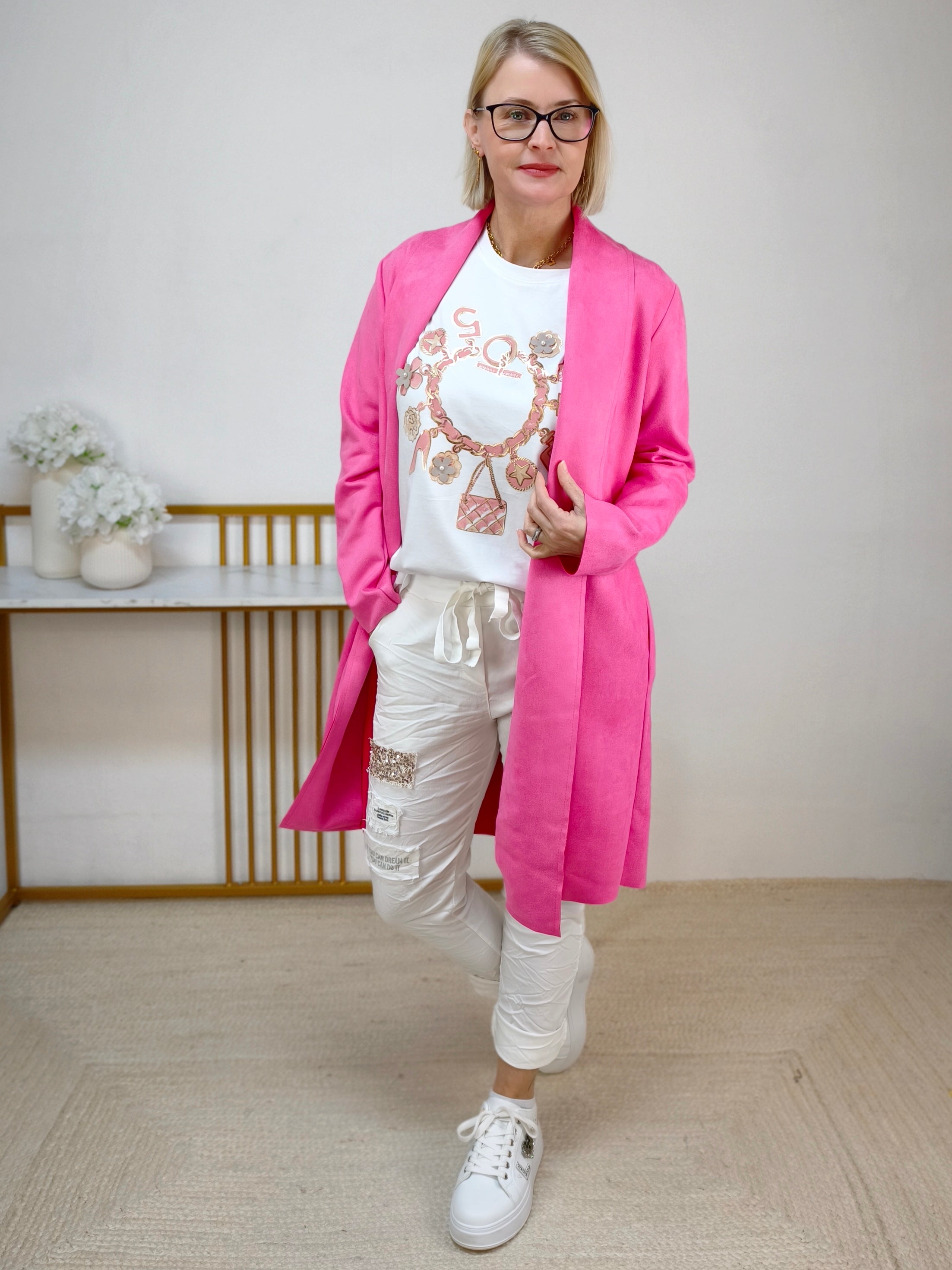 Leichter Mantel pink (36-42)
