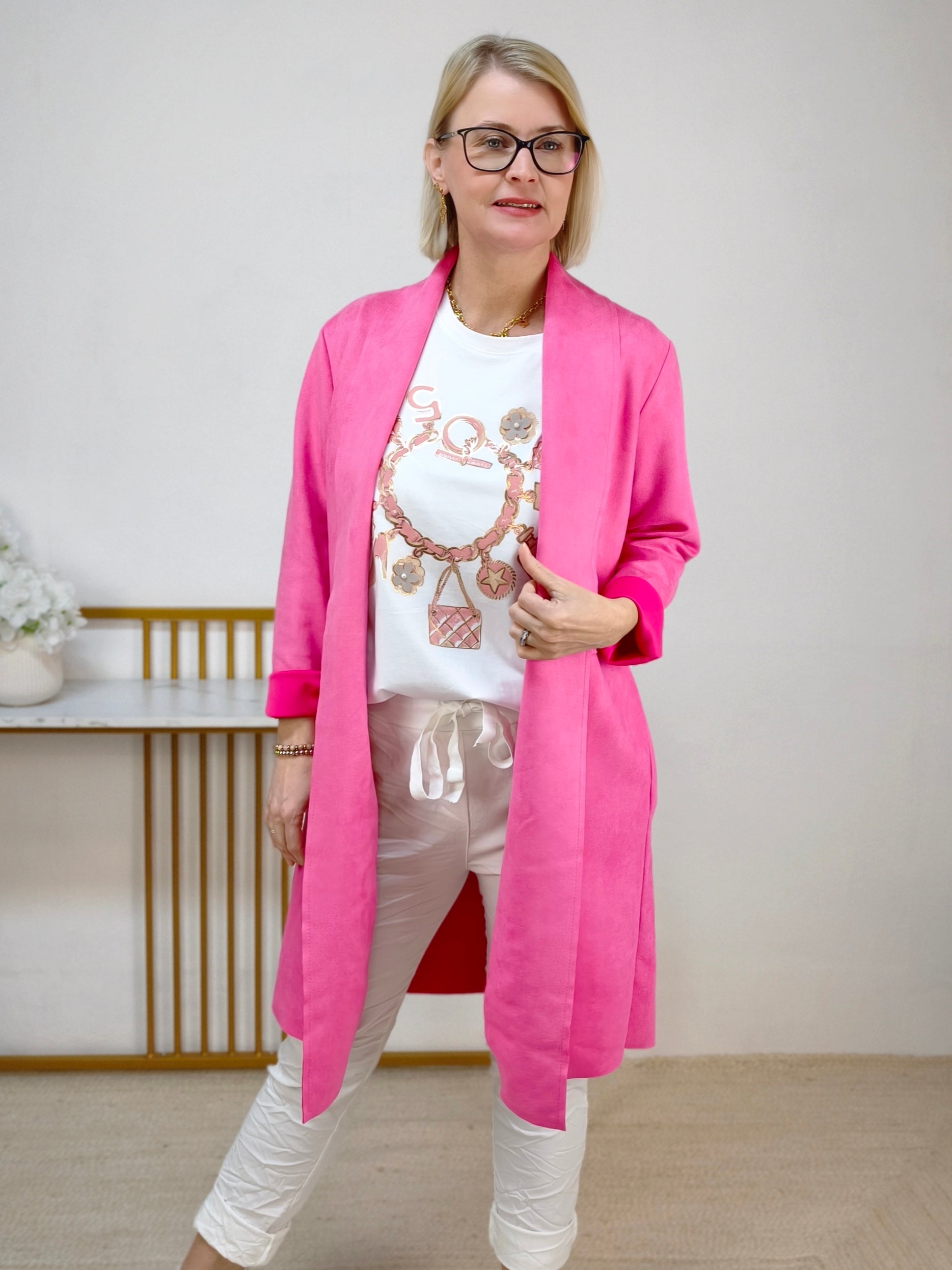 Leichter Mantel pink (36-42)