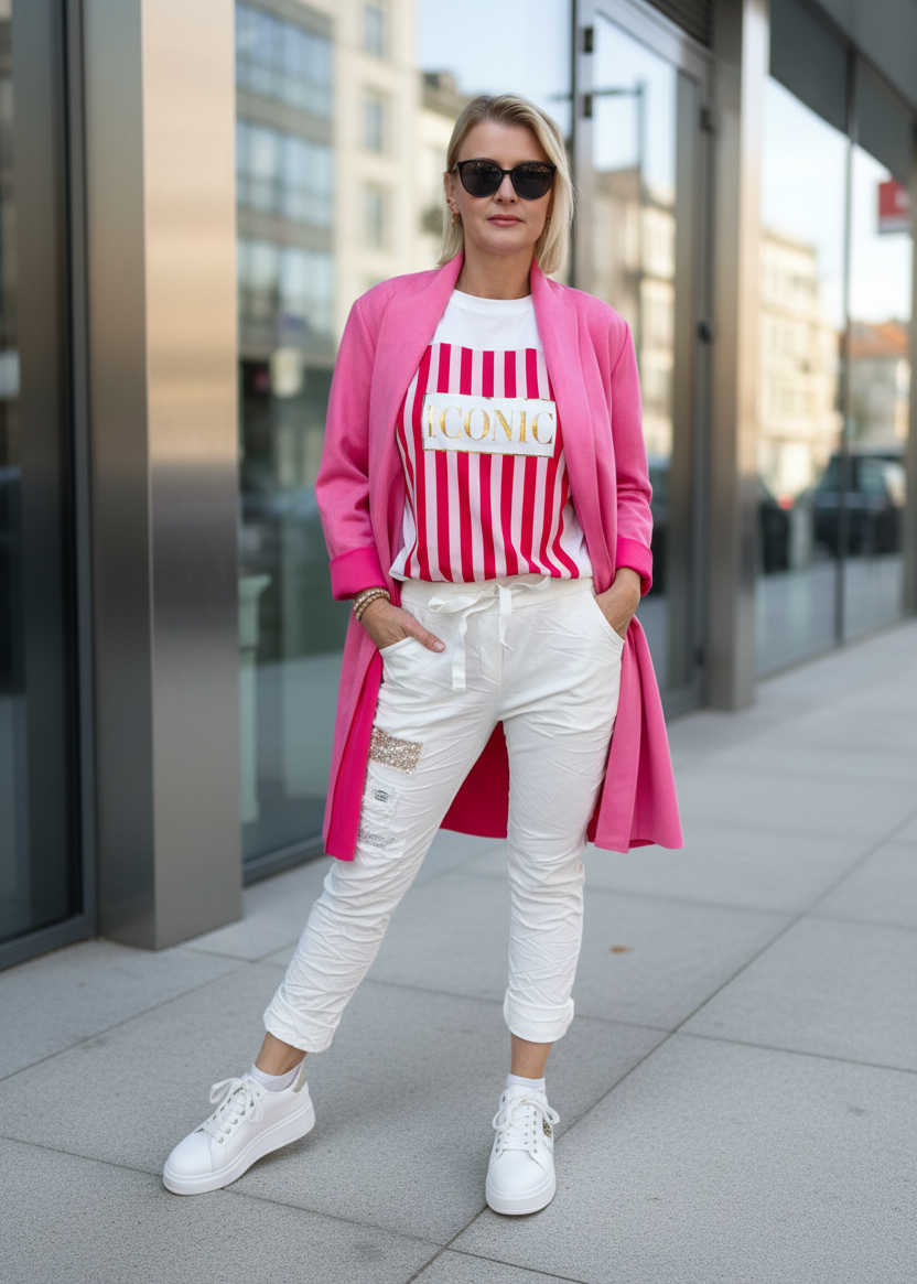 Leichter Mantel pink (36-42)