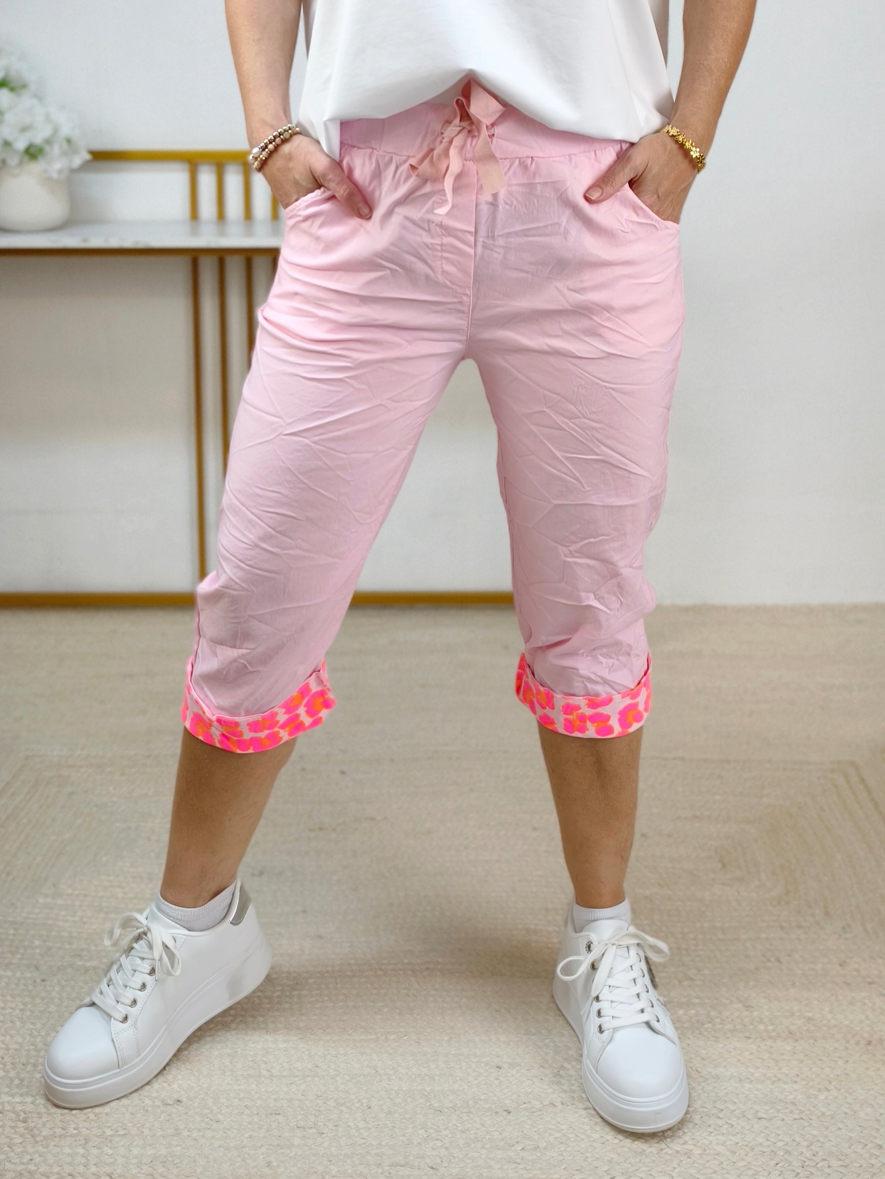 Capri - Stretchhose/Joggpant rosa (38-42)