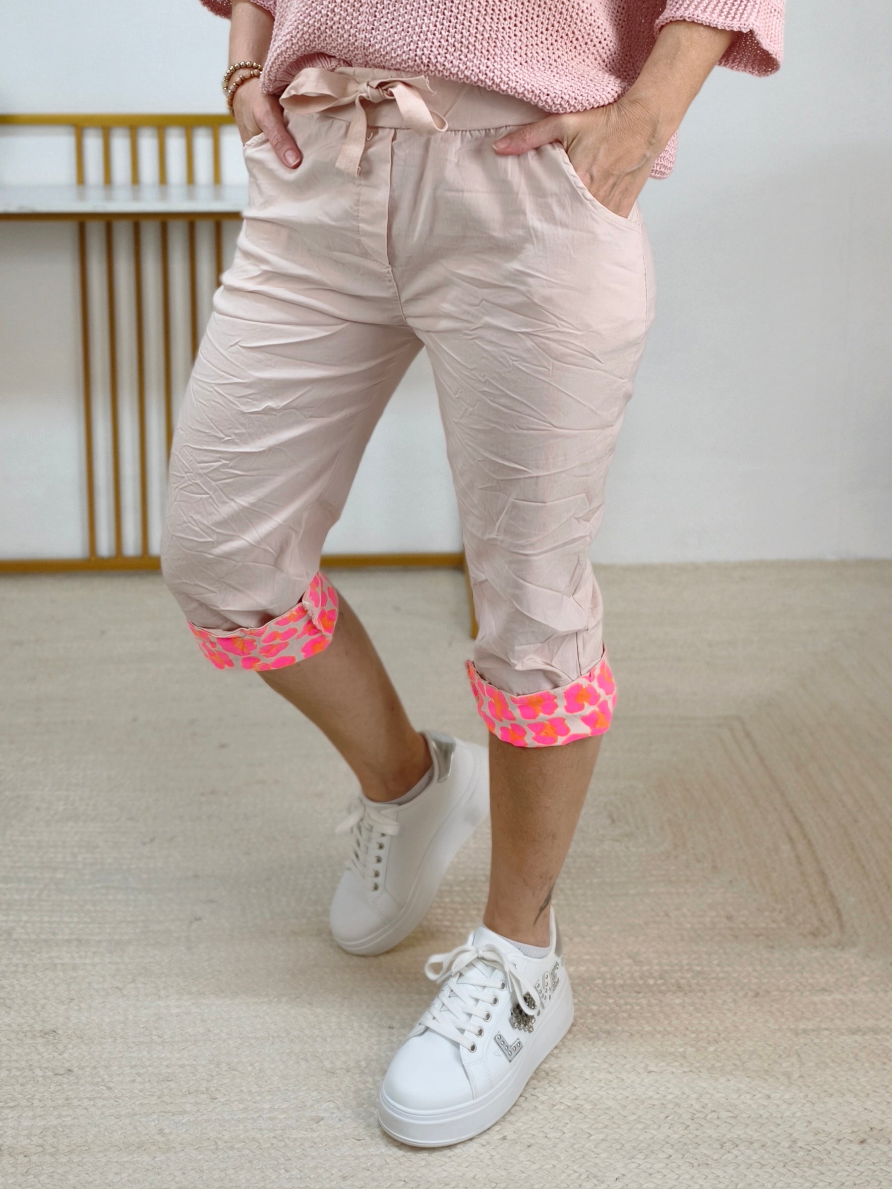 Capri - Stretchhose/Joggpant helles altrosa (38-42)