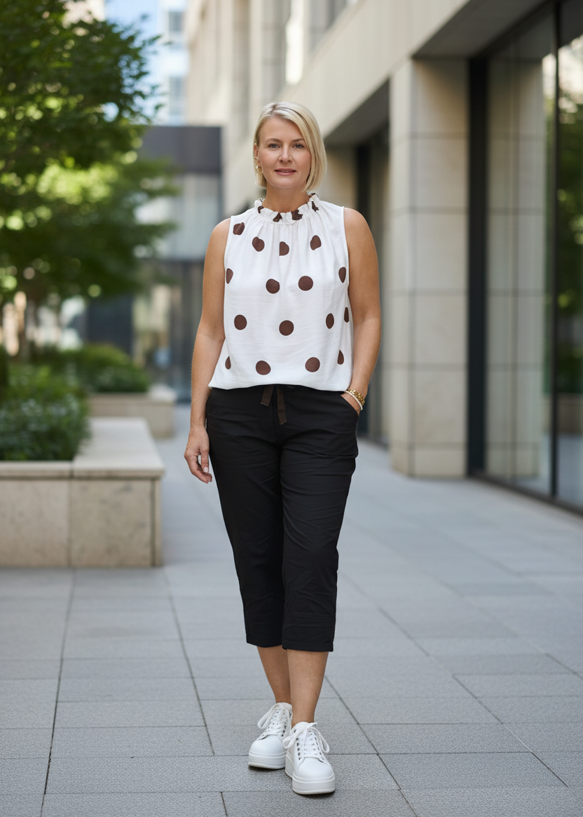 Blusen - Top "Debbie" weiss (38-42/44)