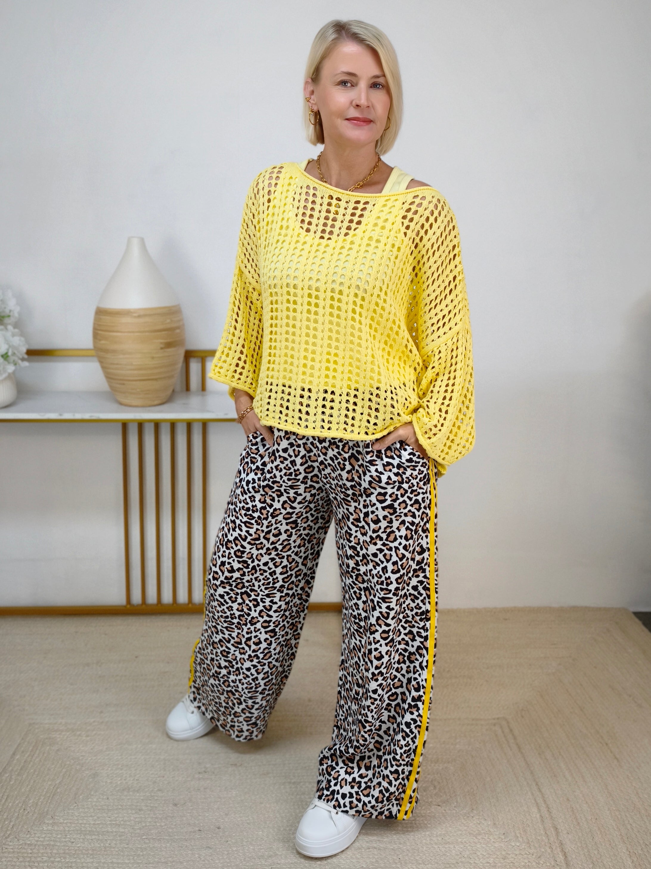 Outfit-Set Gelb/Leo (36-42)