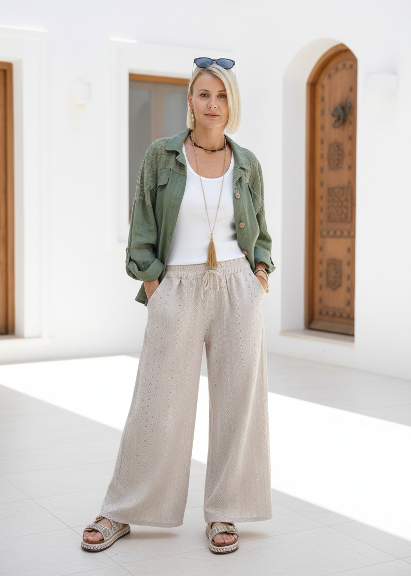 Boho Marlene Hose beige (36-42)