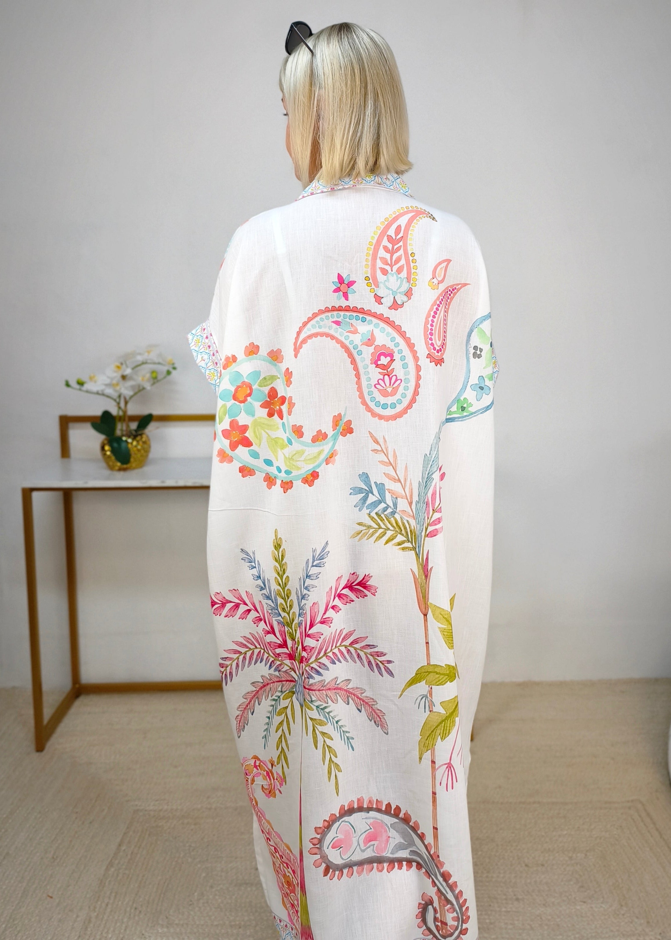 Boho Hemdkleid "Marokko" mit aufwendigem Print mehrfarbig (38/40-46/48)