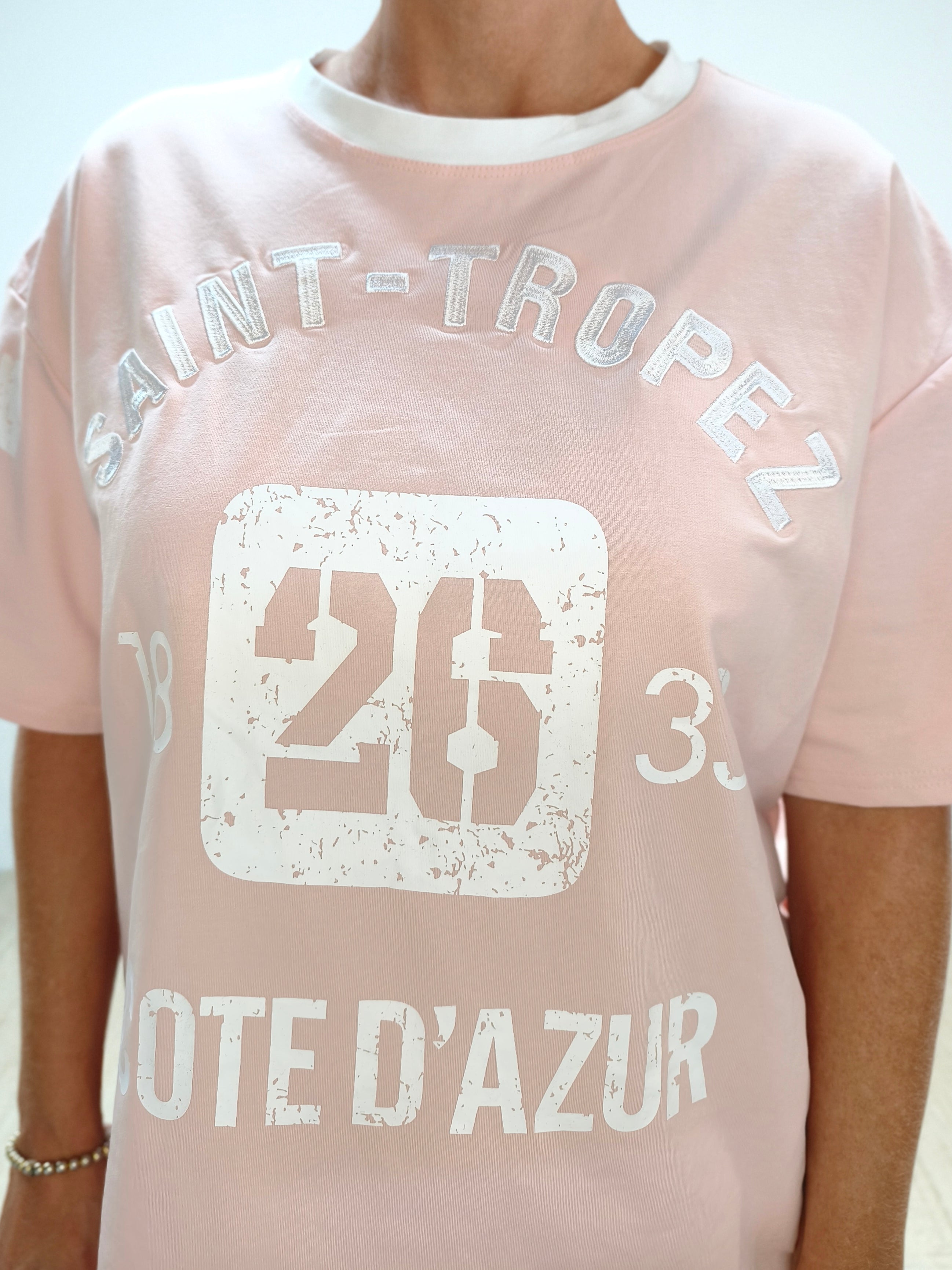 Zweiteiler Set "Saint-Tropez" zartrosa - Shorts & Shirt (38, 40, 42)