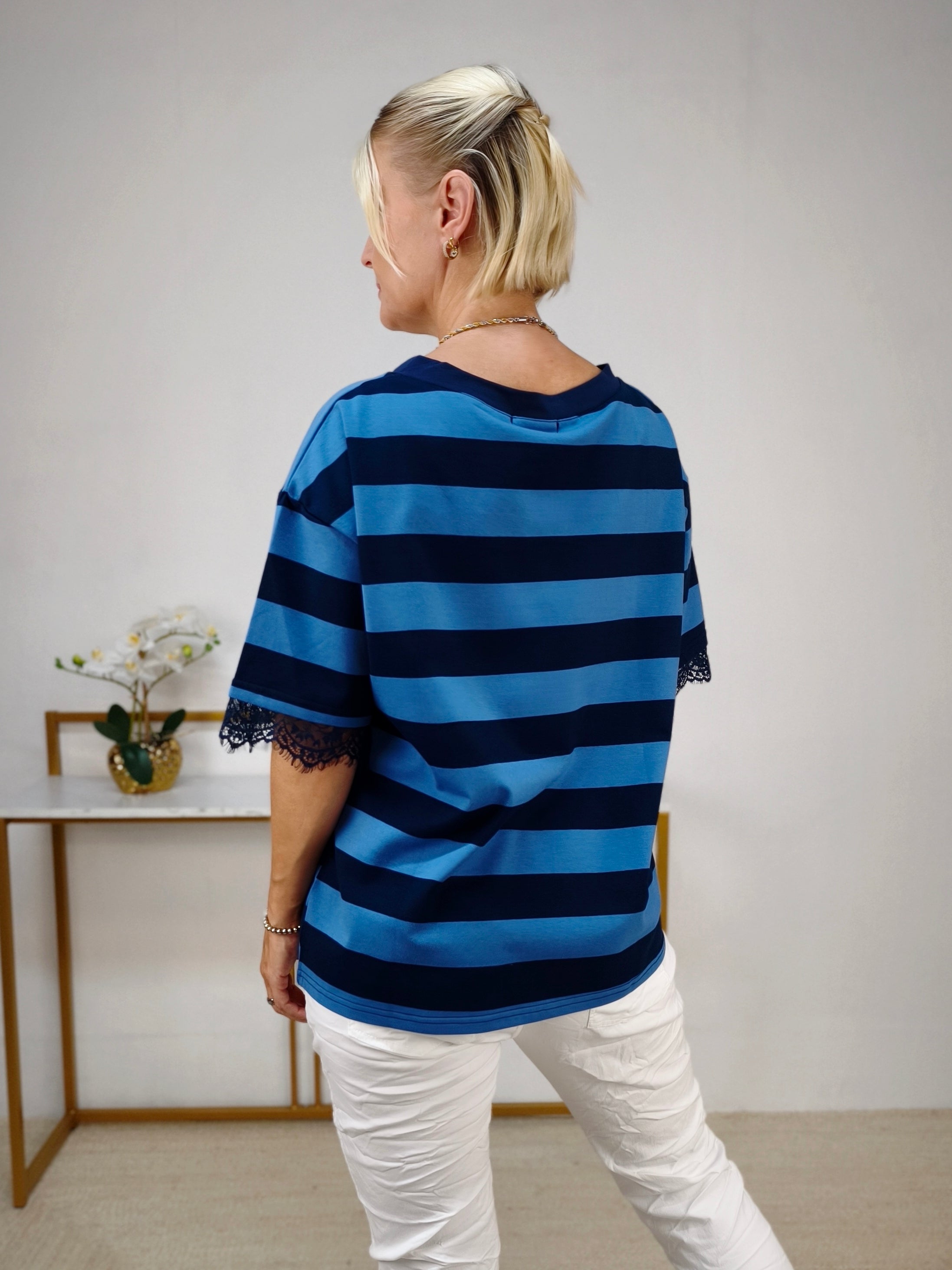 Shirt "Stripe" dunkelblau/jeansblau (38/40 & 42/44)