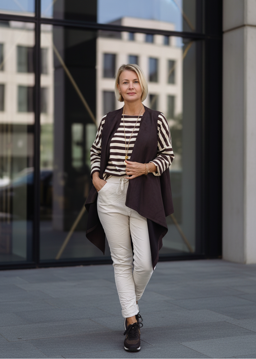 Weste "Anni" in coffee (38-44)