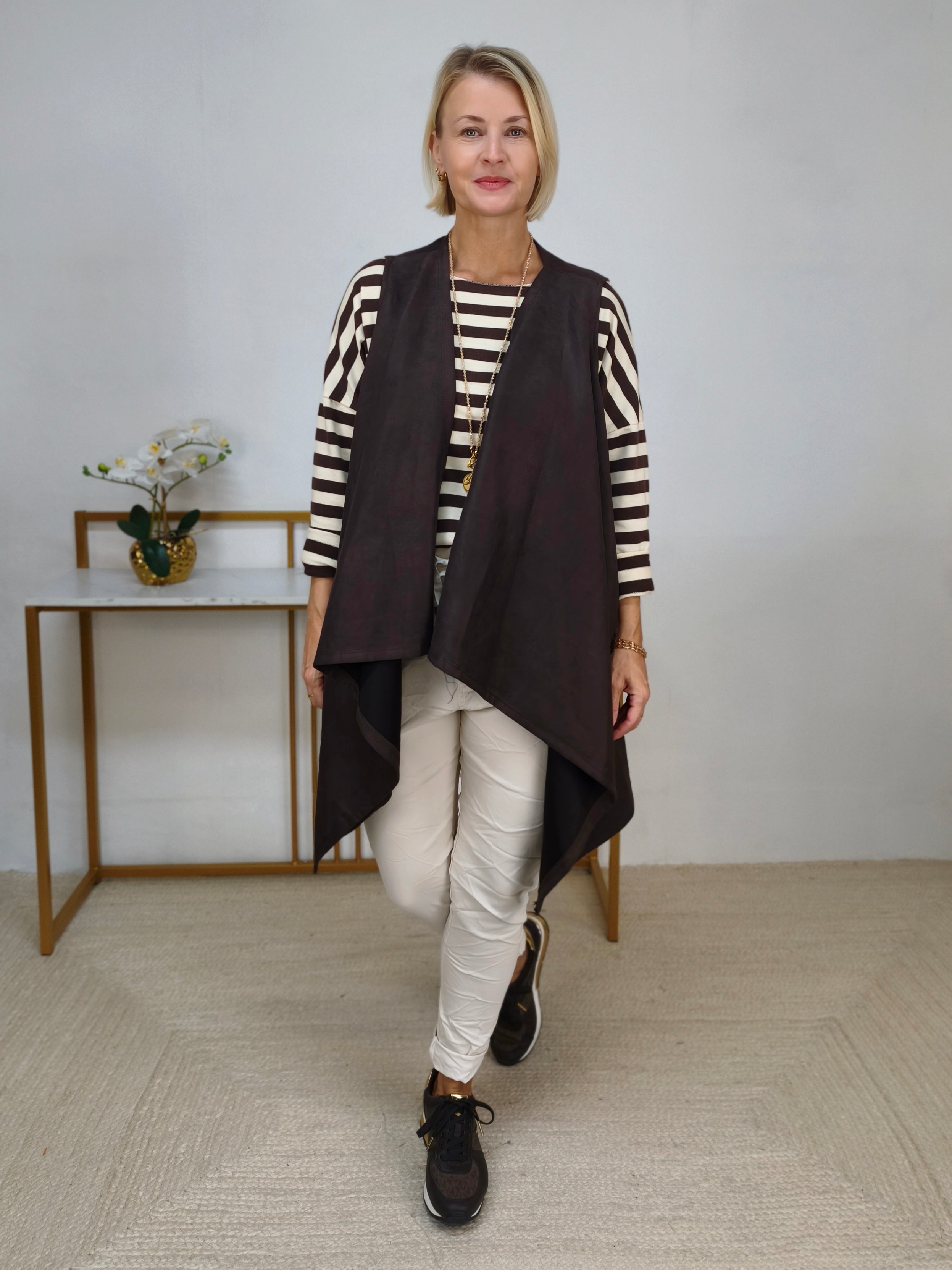 Weste "Anni" in coffee (38-44)