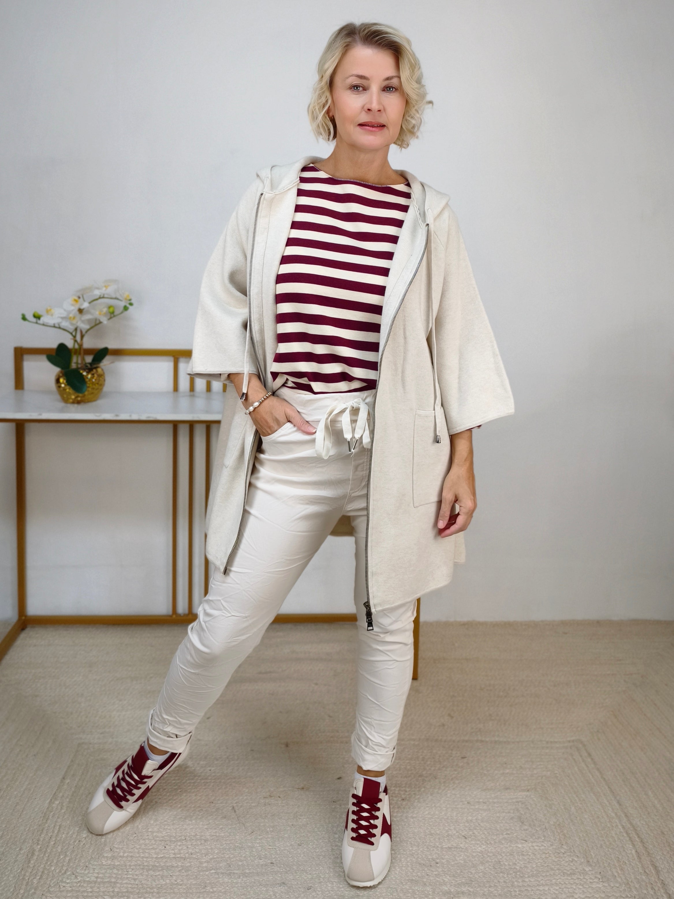 Basic Cardigan Hellbeige (42-46)