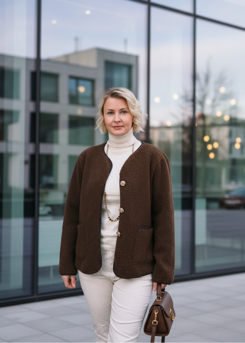 Kurzarm Unterziehpullover "Susi" hellbeige (36-40/42)