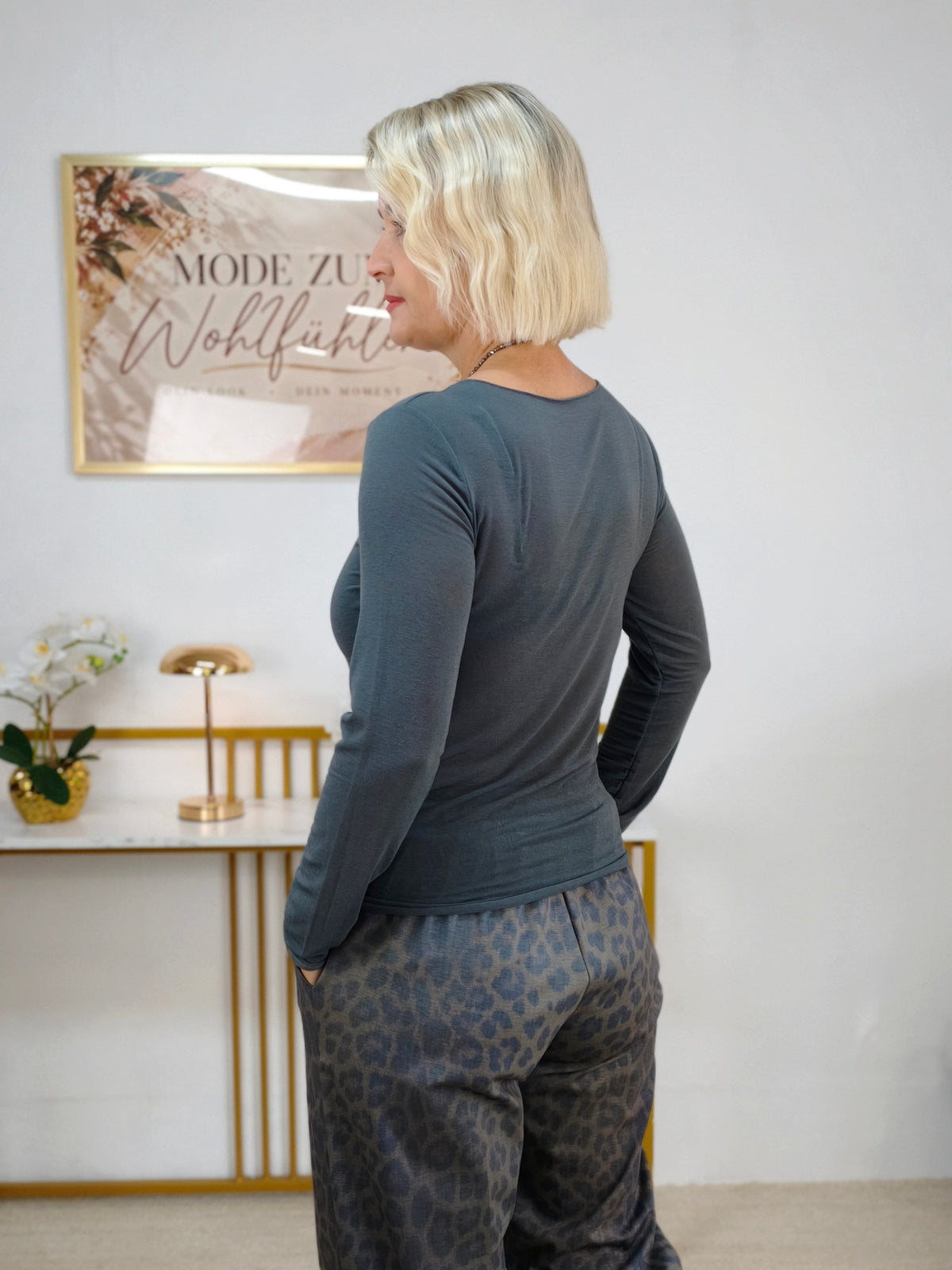 Kashmire Longsleeve uni Anthrazit (36-40/42)