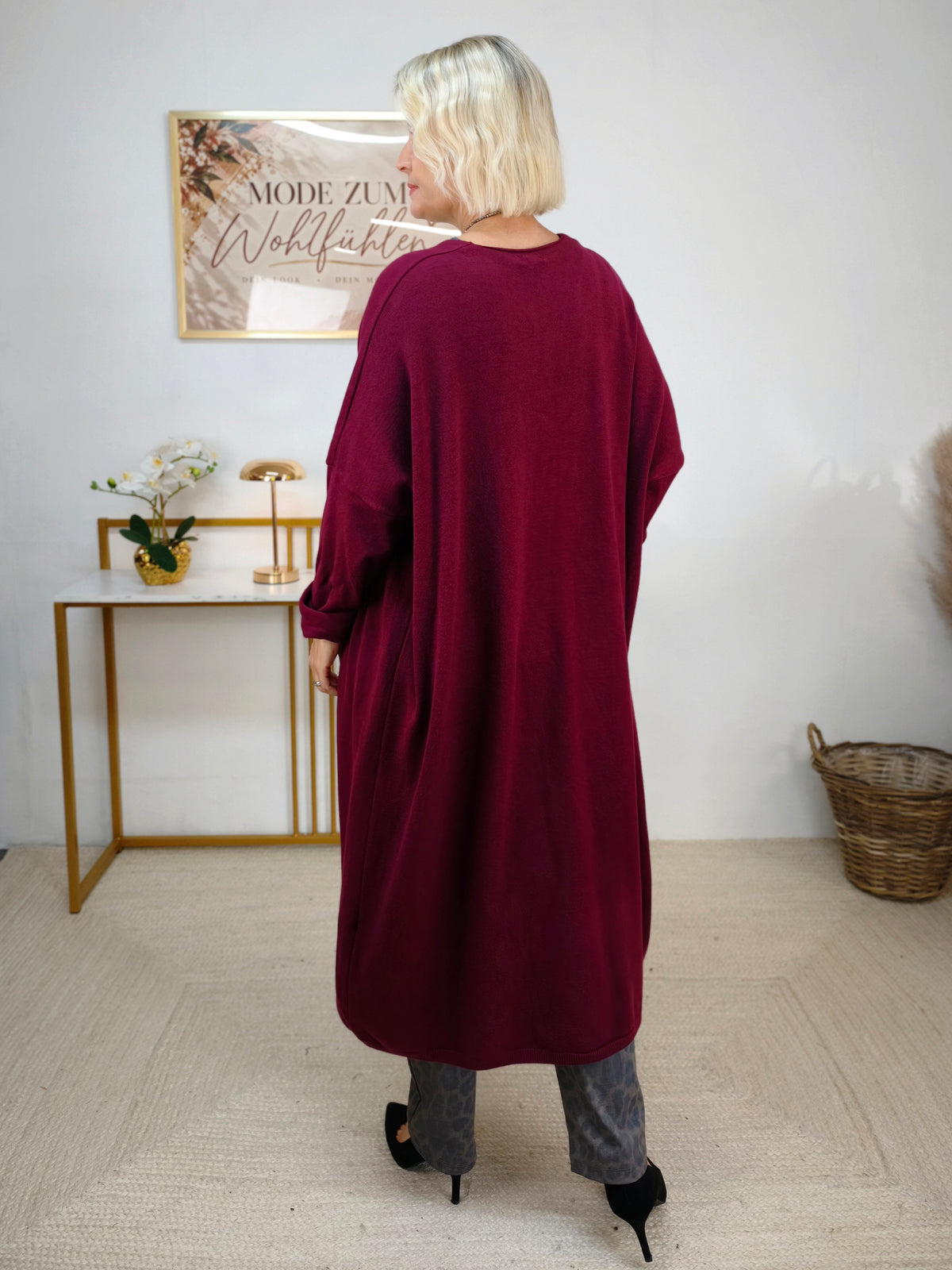 Long Cardigan Burgundy (40-44/46)