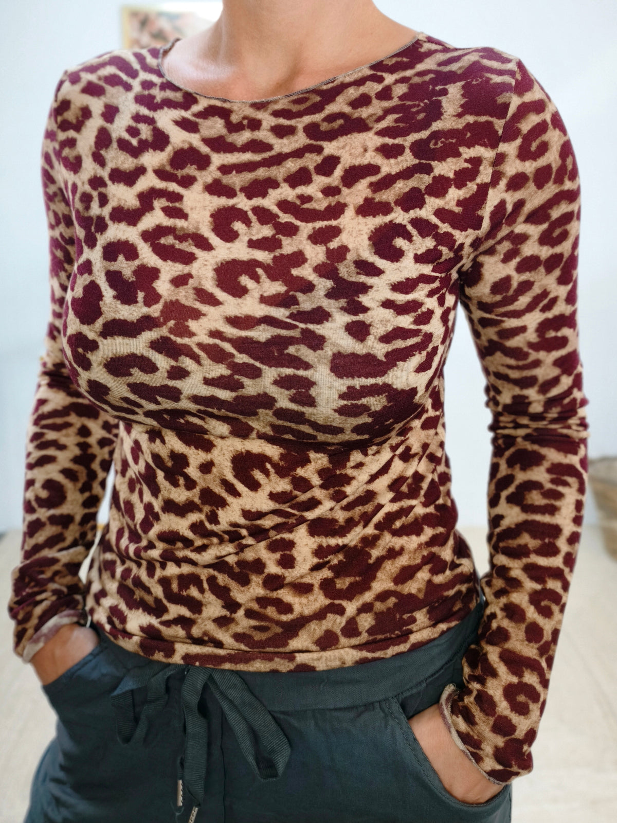 Kashmire Longsleeve Leo Burgundy (36-40/42)
