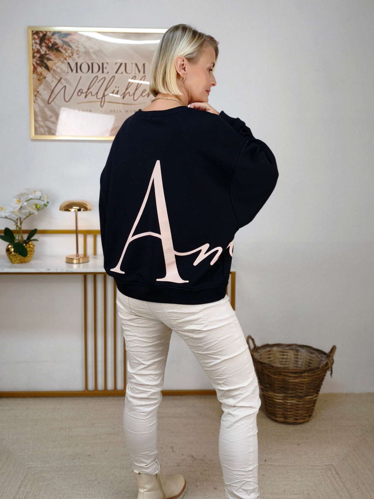 Sweatshirt "Club" Schwarz (38-42)