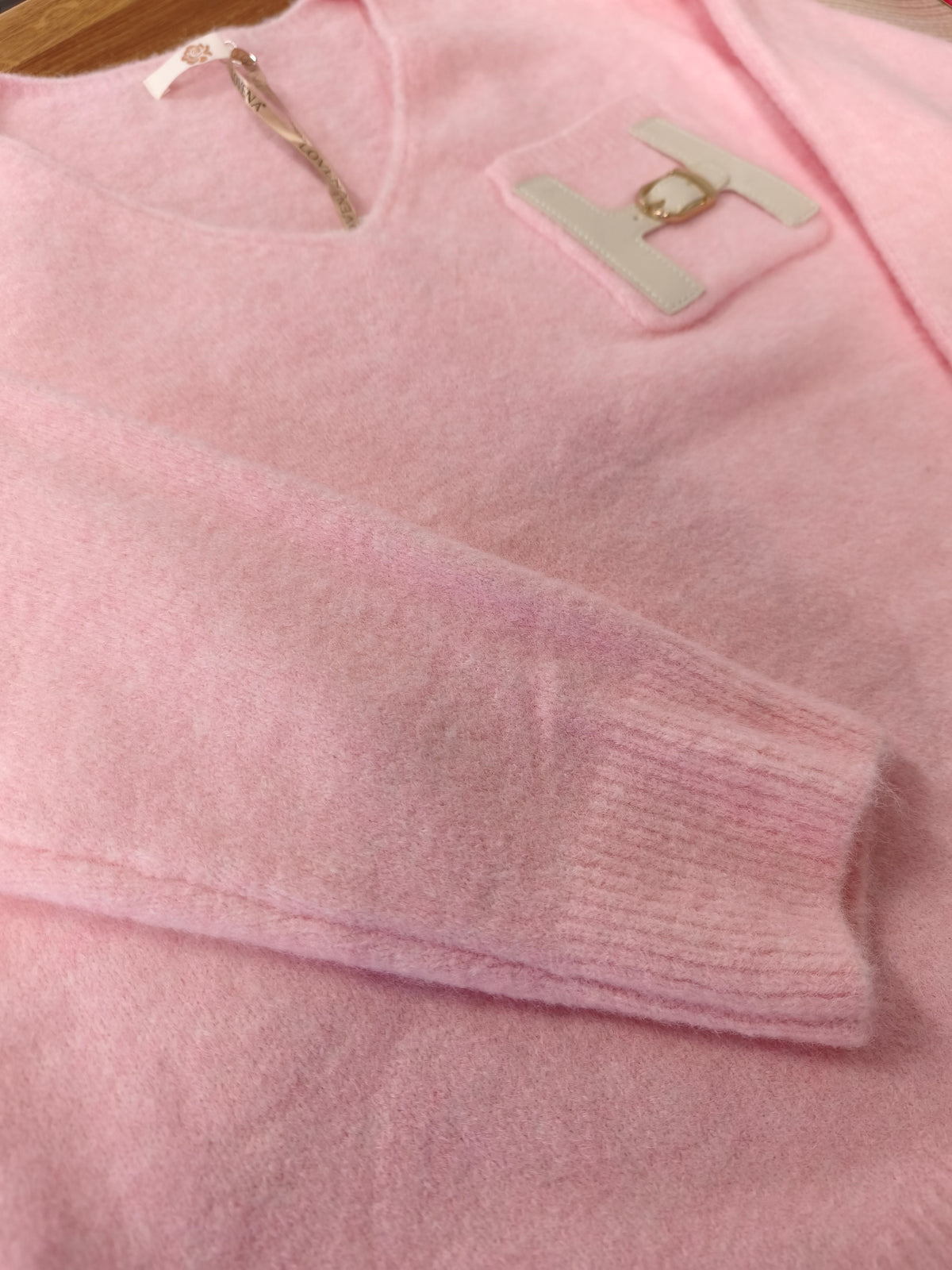 Pullover "Holly" pastell rosa (Gr. 36-42)
