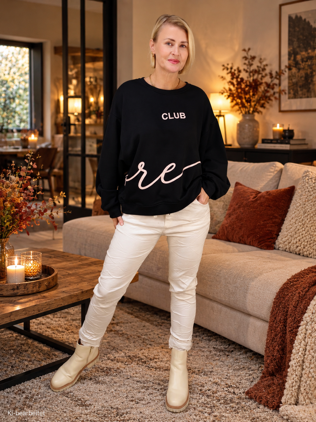 Sweatshirt "Club" Schwarz (38-42)
