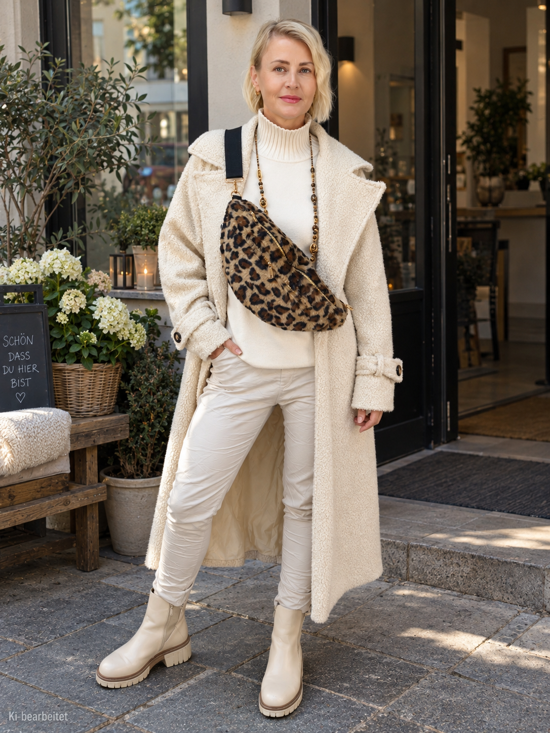 Fell Crossbag/Gürteltasche im Leo Design Camel