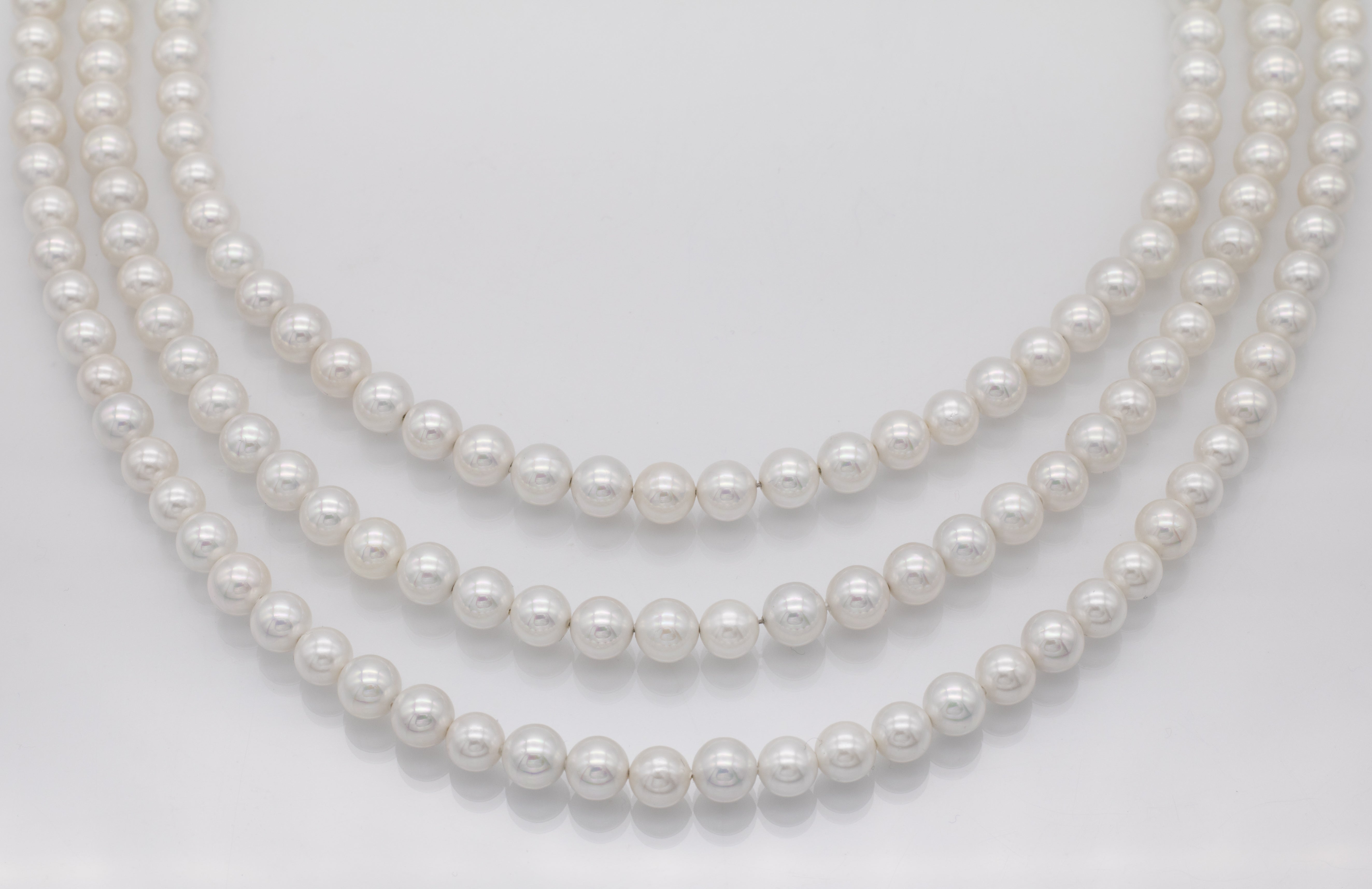 Perlenkette mehrreihig