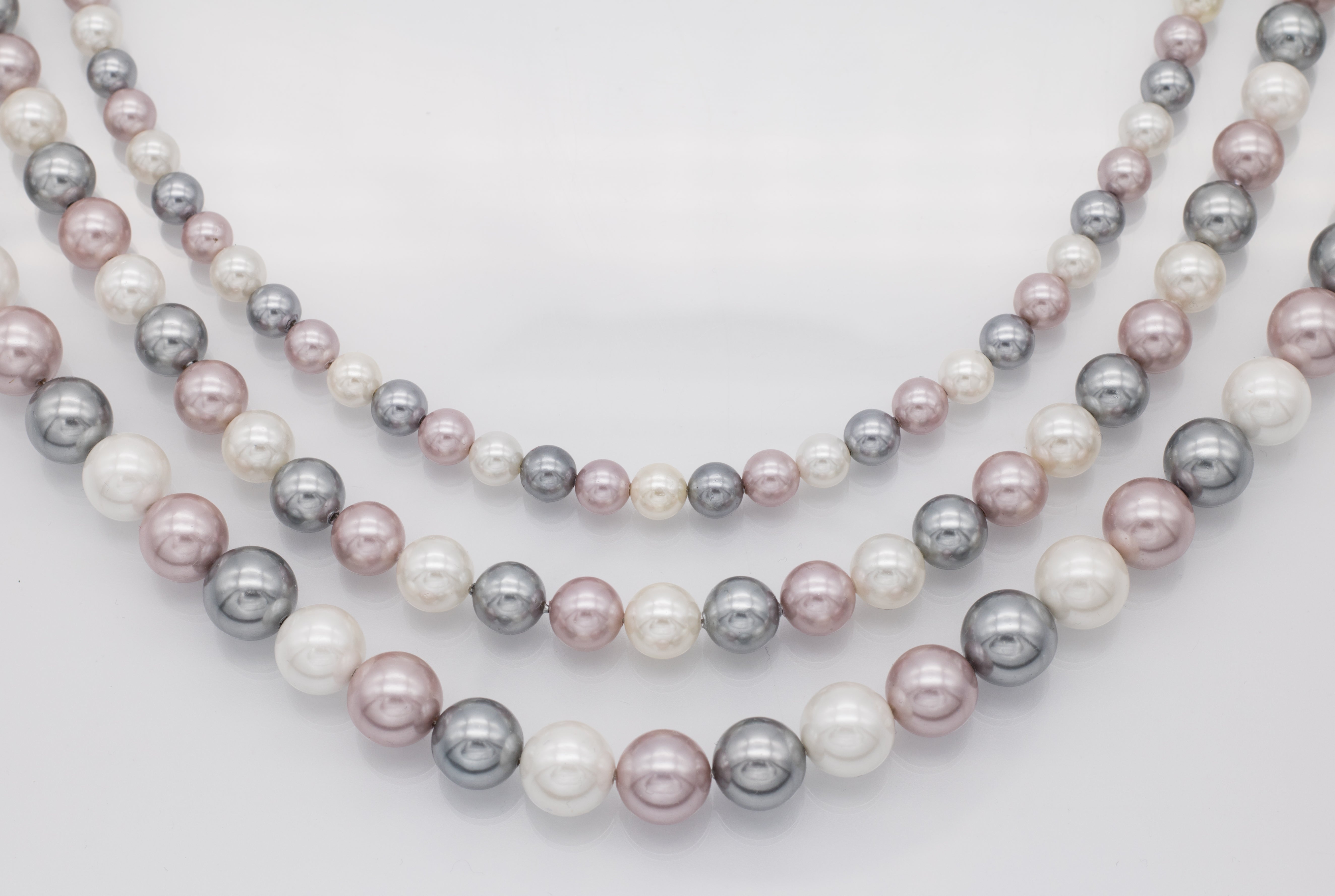 Perlenkette Tricolor