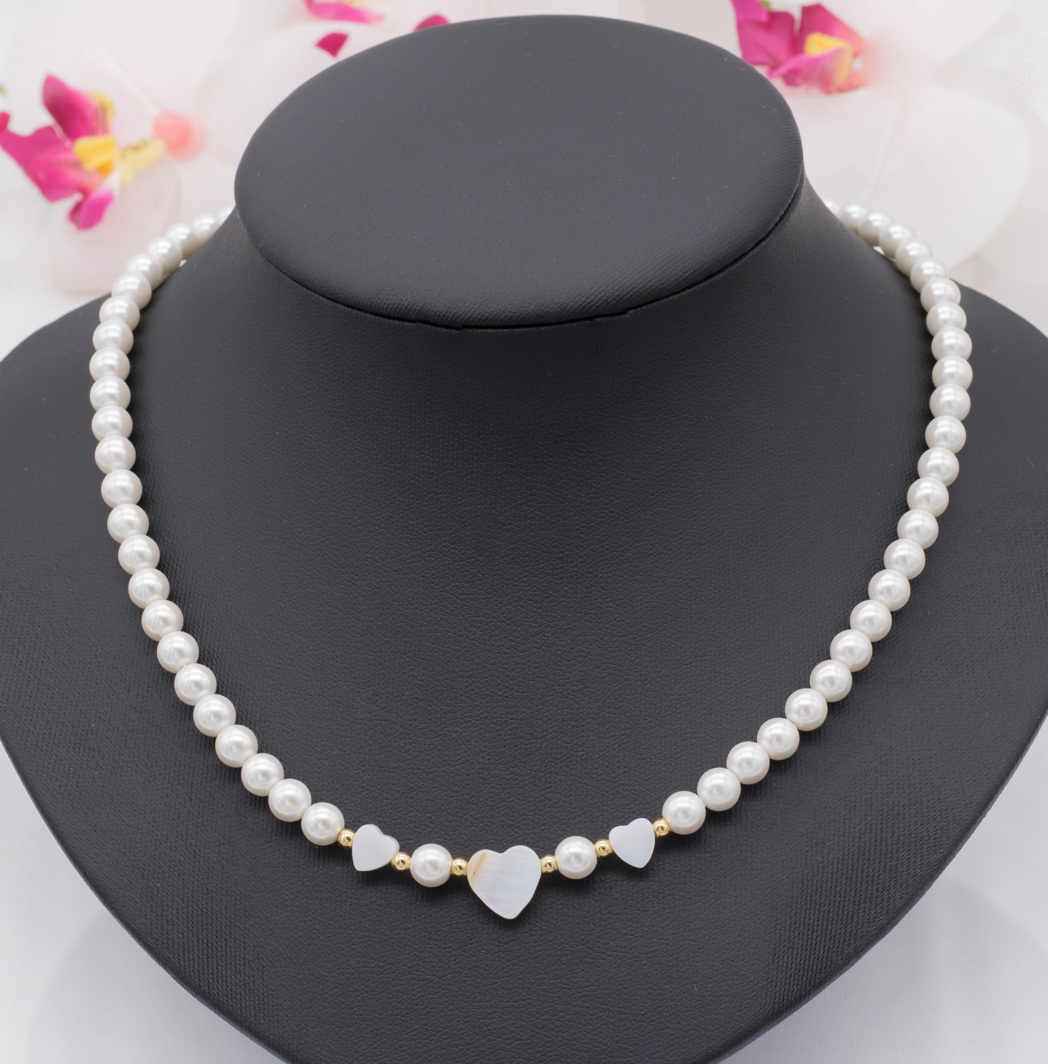 Herz Perlenkette "Kate"