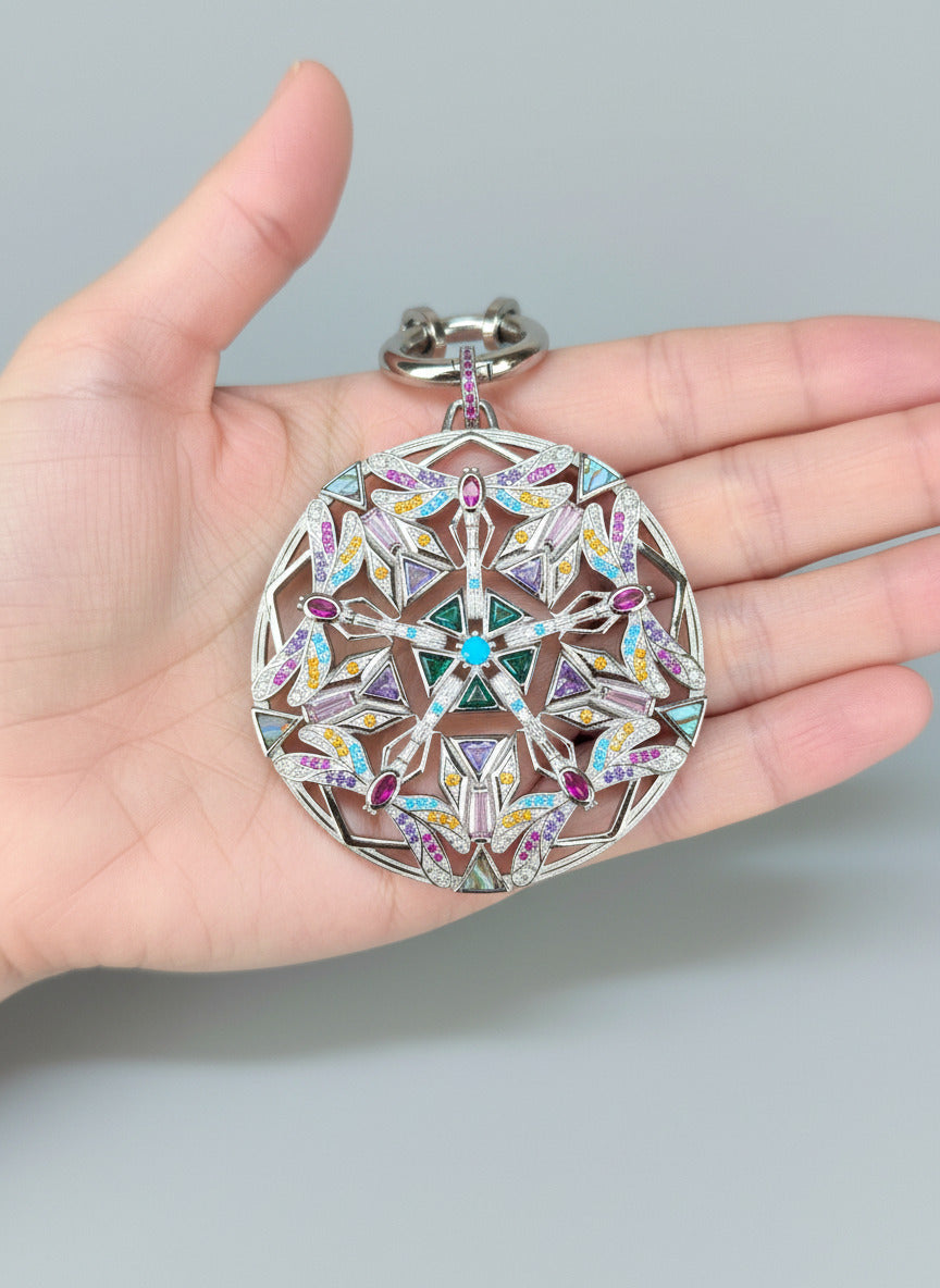 Lange Perlenkette "Libelle" ca. 90 cm