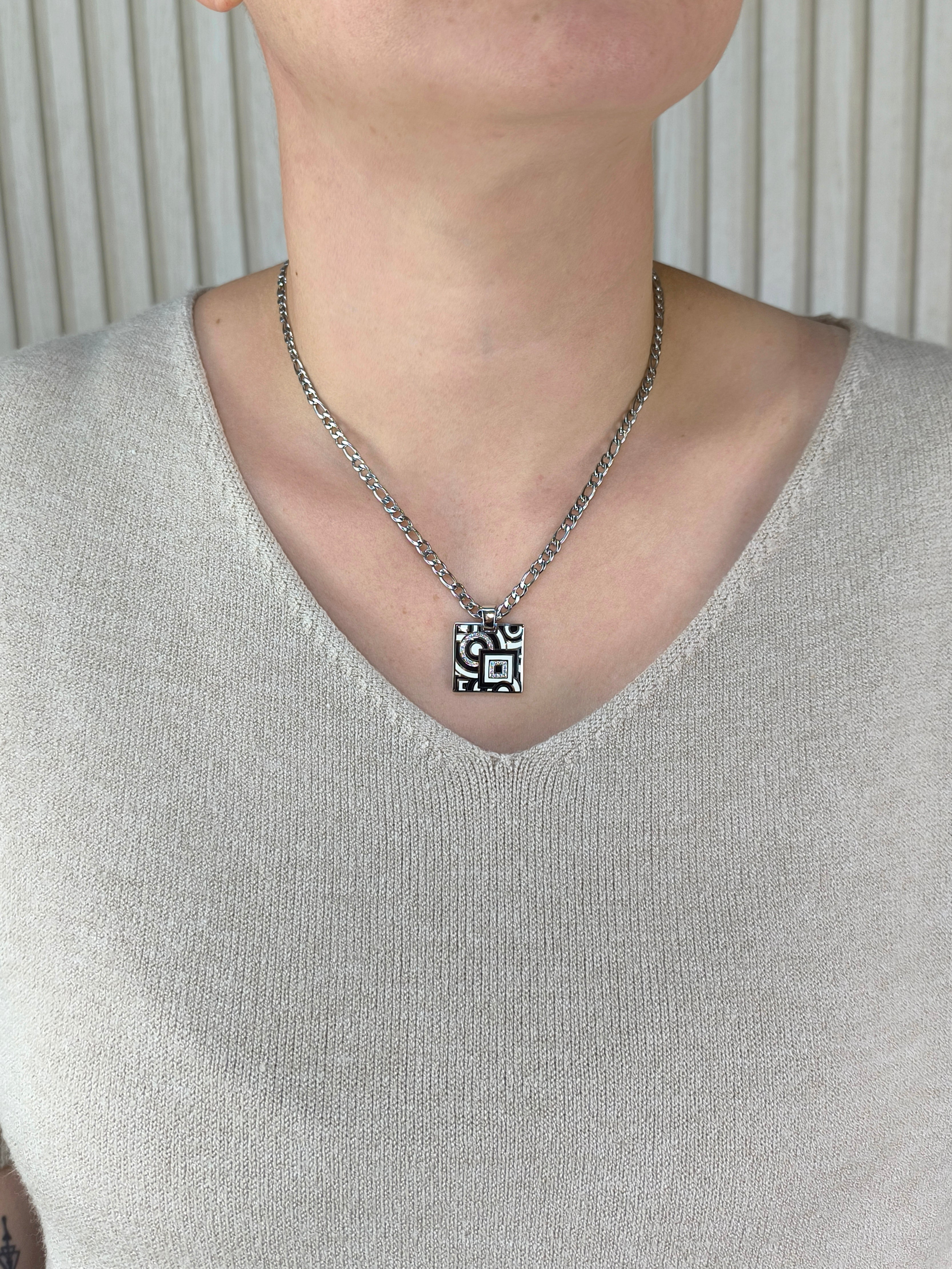 Figaro Kette aus Edelstahl mit Anhänger