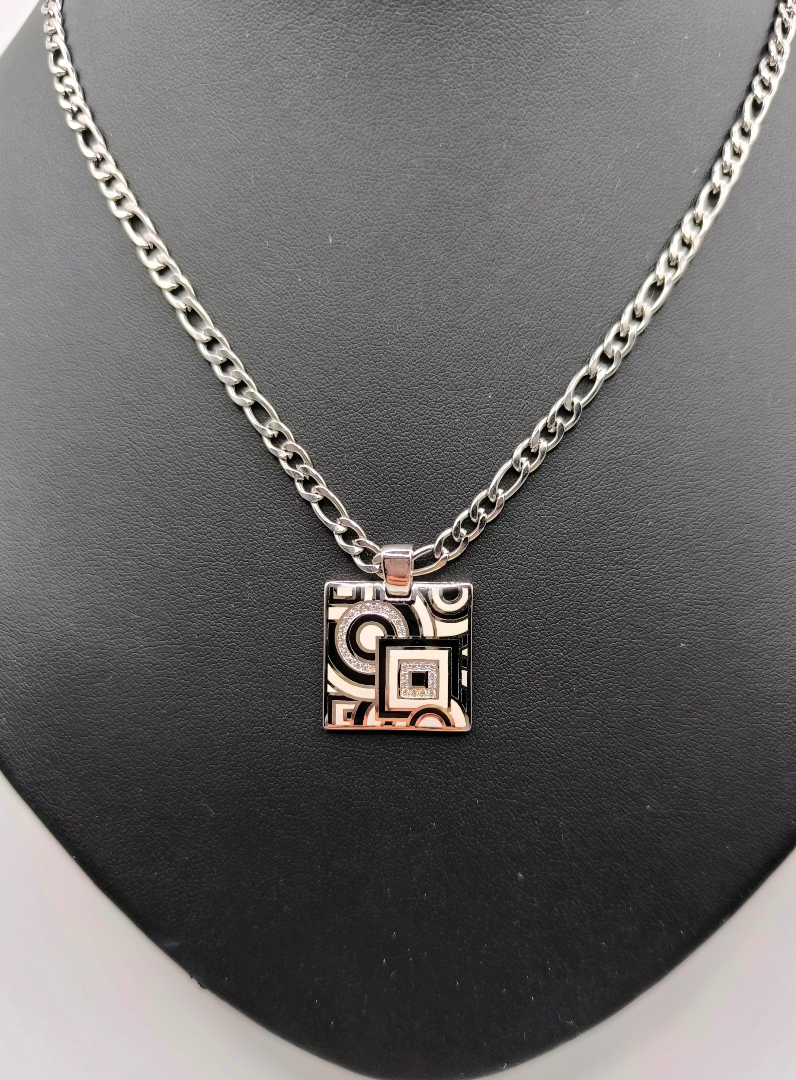 Figaro Kette aus Edelstahl mit Anhänger