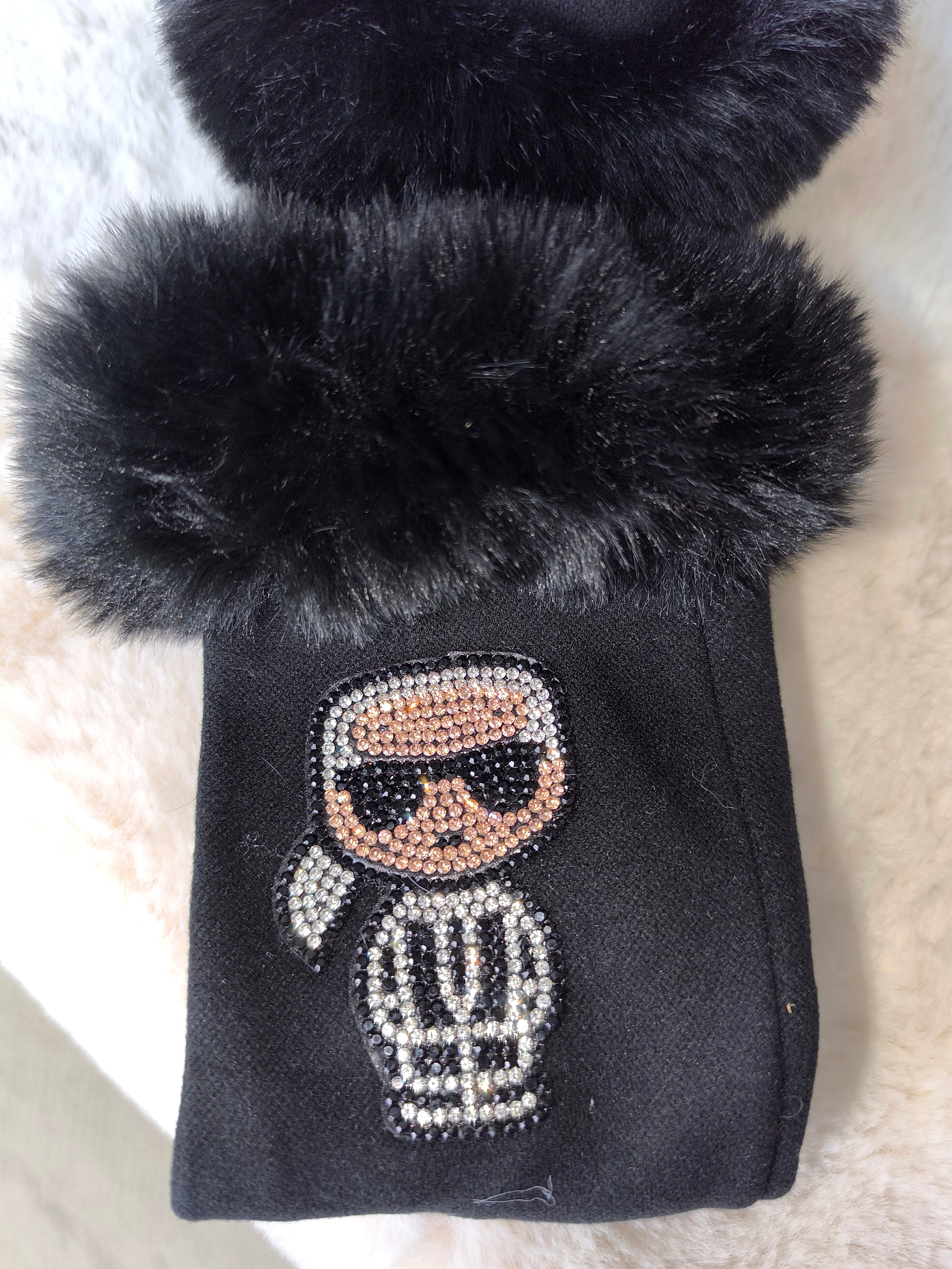 Warme Handschuhe schwarz in 4 Varianten