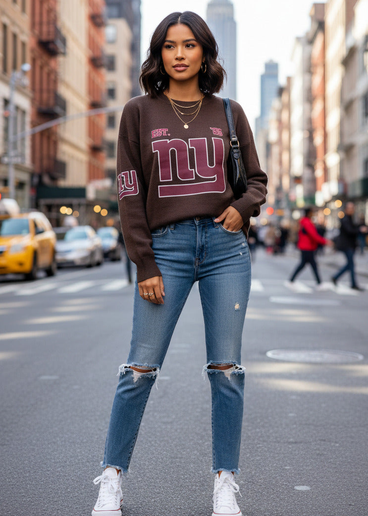 Feiner Pullover "ny" dunkelbraun (36-42)