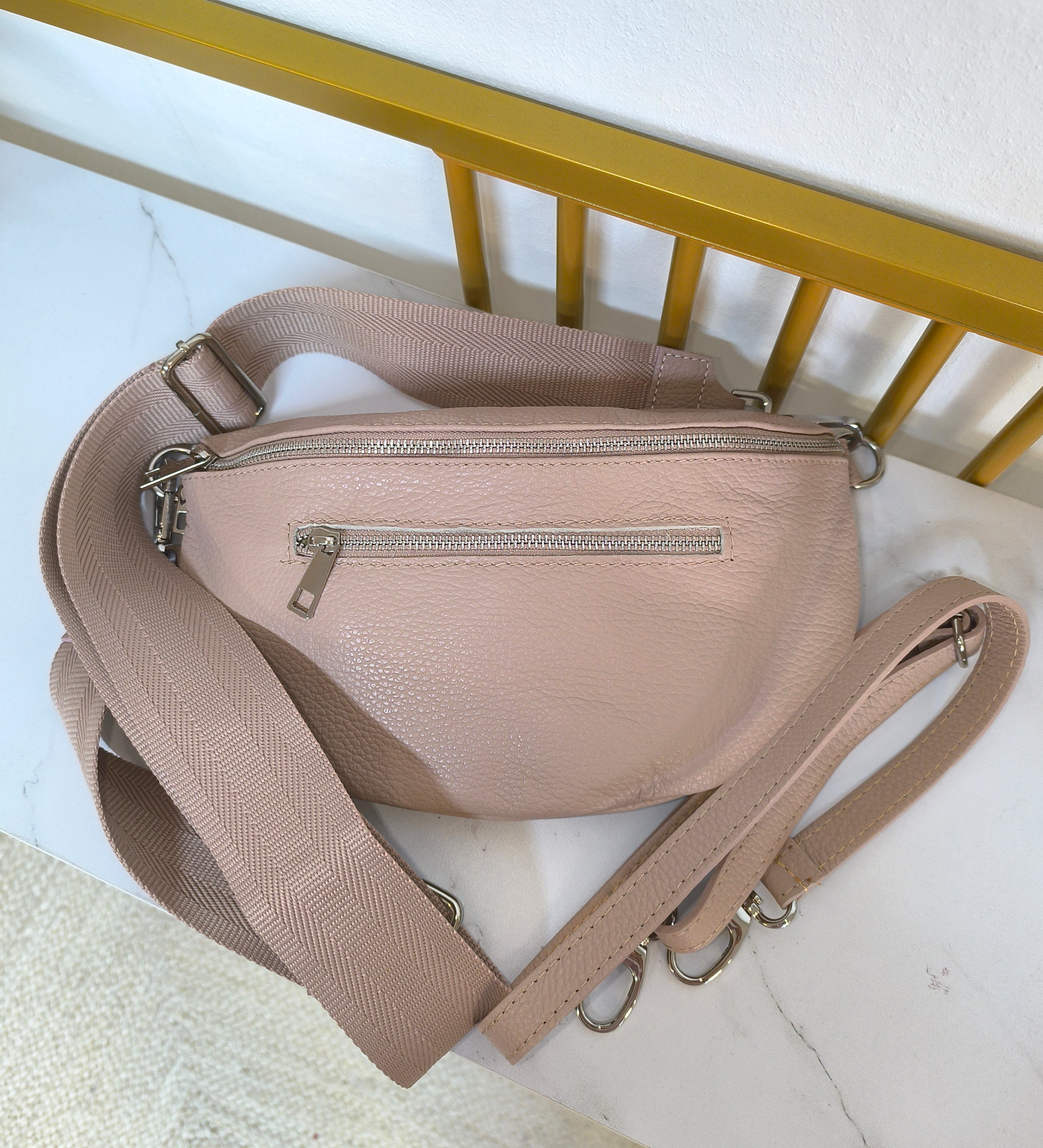 Taschengurt aus Stoff zum wechseln in altrosa